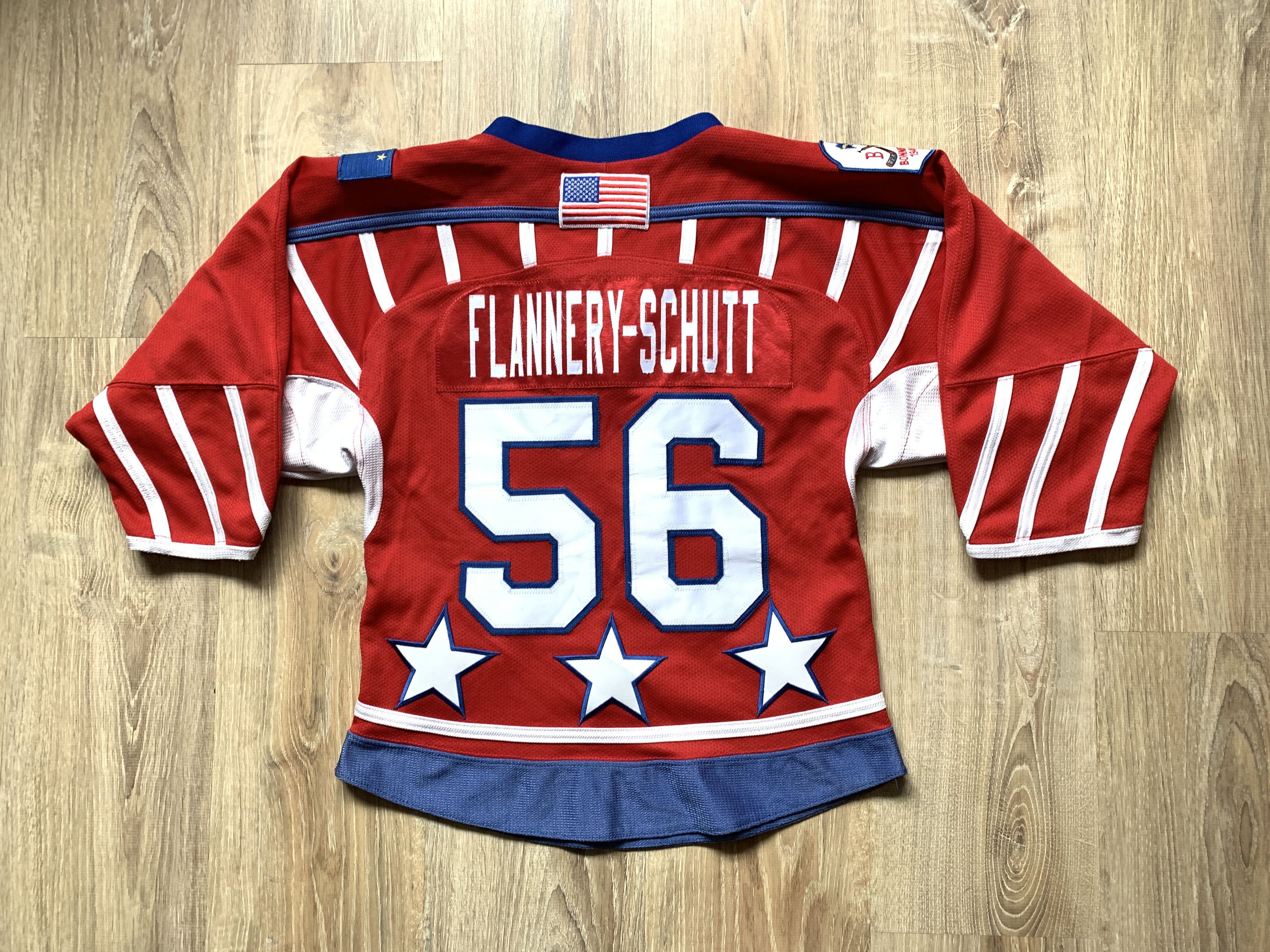 NHL × Vintage Vintage K1 Alaska All Stars Peter Flannery-Schutt #56 Jersey Size US XXS / EU 40 - 2 Thumbnail