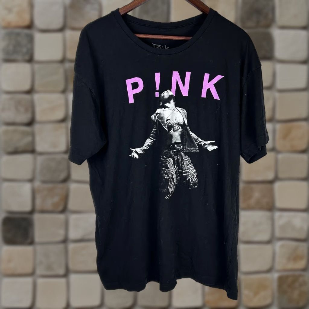 Pinko VINTAGE Pink Concert Tour 2023 Short Sleeve Tee Shirt Black Size XL P!nk Pop Dance Size US XL / EU 56 / 4 - 1 Thumbnail