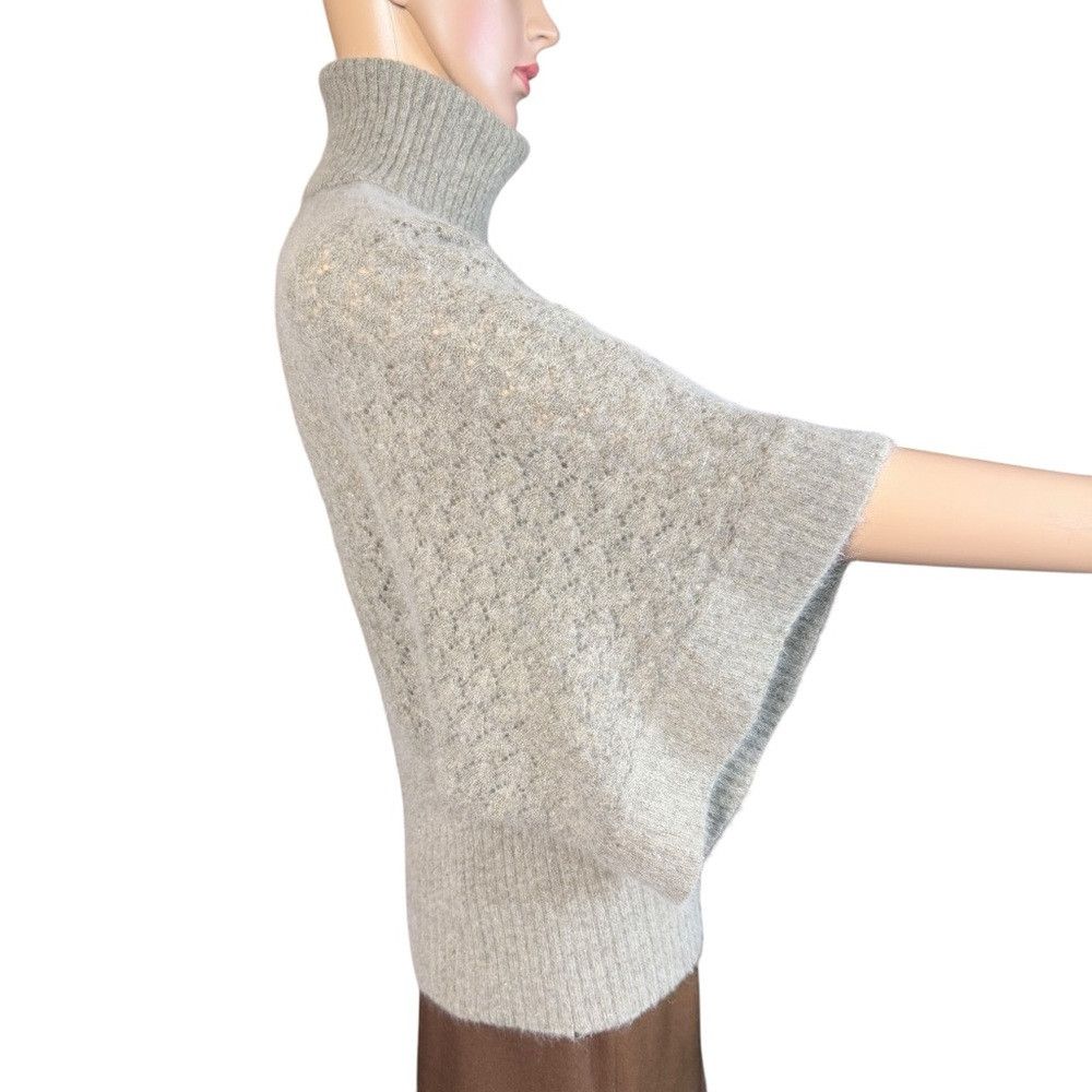Other Deane & White Wool Angora Knit Kimono Sleeve Turtleneck Gre Size M / US 6-8 / IT 42-44 - 3 Thumbnail