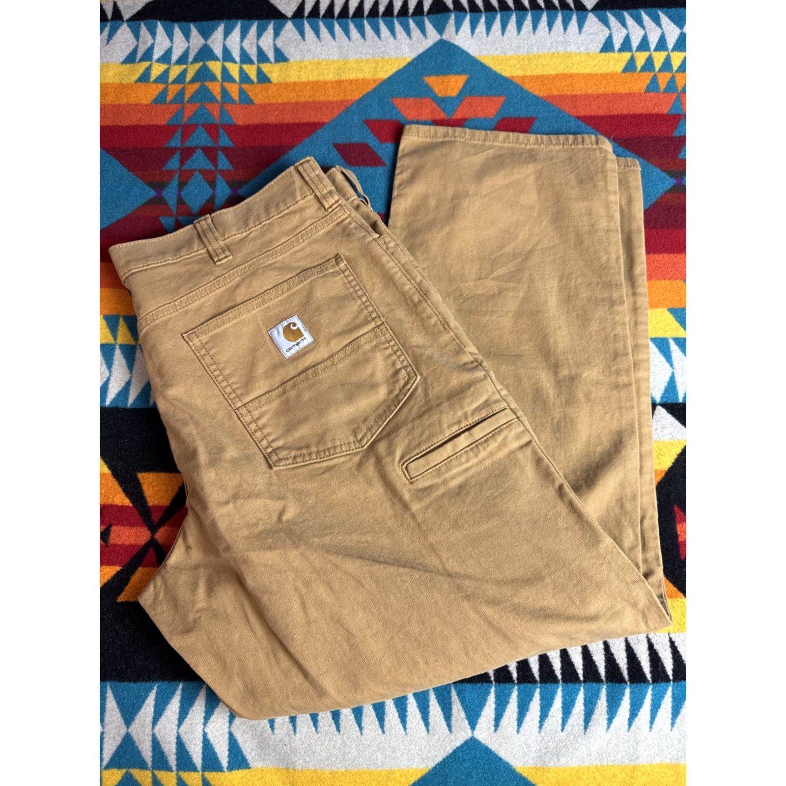 Carhartt Carhartt Rugged Flex Canvas 5 Pocket Work Pants Brown 38x30 BNWT Mens Pants Brown 38 Inseam 30 Canvas Rugged Flex 5 Pocket Work Pants BNWT Size US 38 / EU 54 - 4 Thumbnail