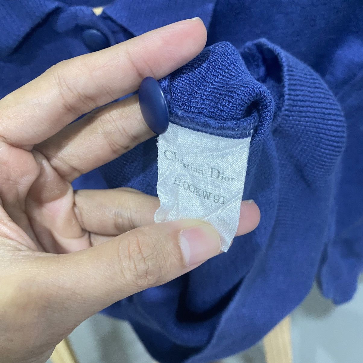 Christian Dior Monsieur Vintage Christian Dior Prêt-À-Porter Knit Polo - CD LOGO Size M / US 6-8 / IT 42-44 - 10 Thumbnail