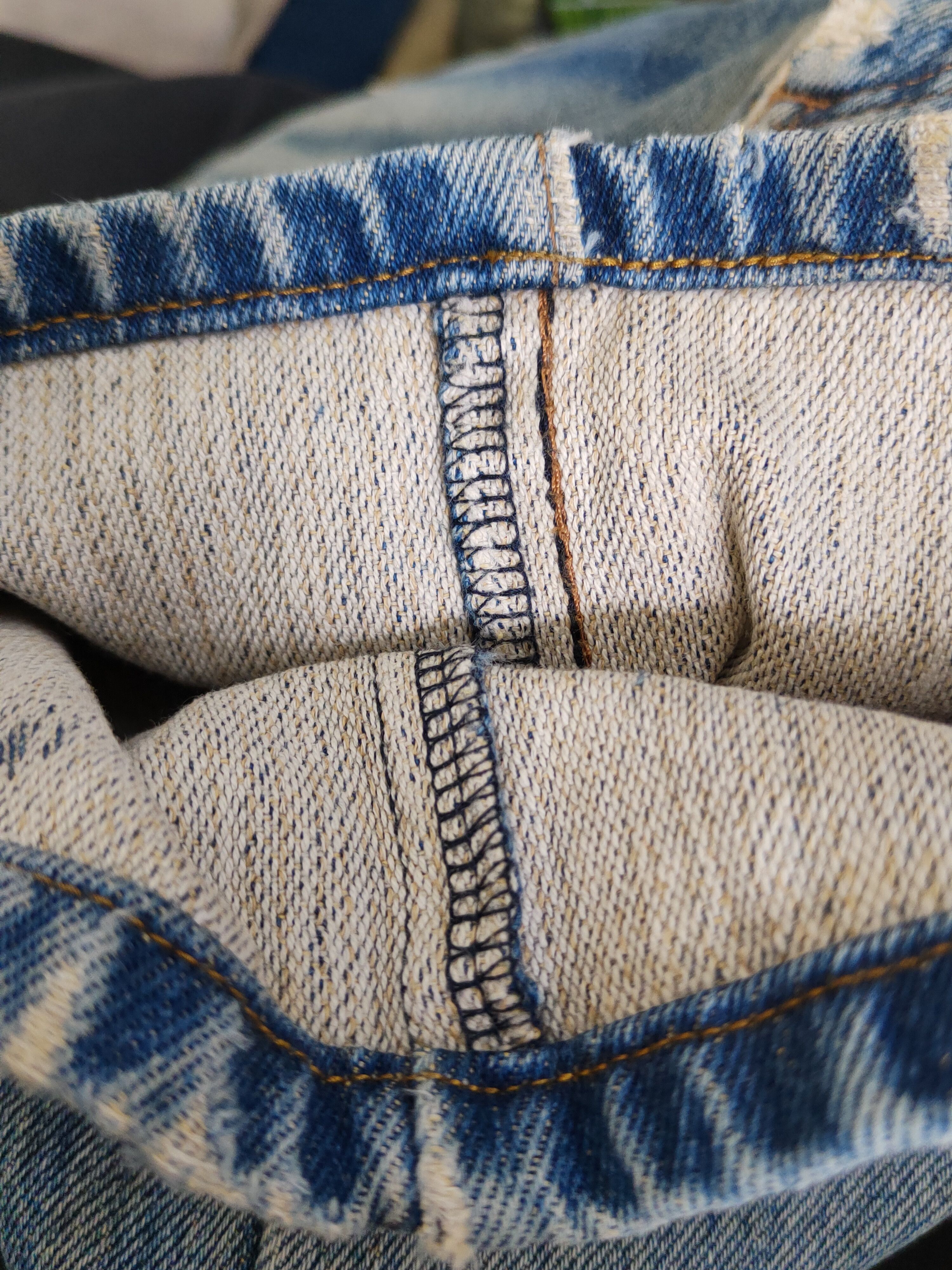Goldwin Goldwin Blue Distressed Ripped Jeans #W1797 Size US 31 - 13 Thumbnail
