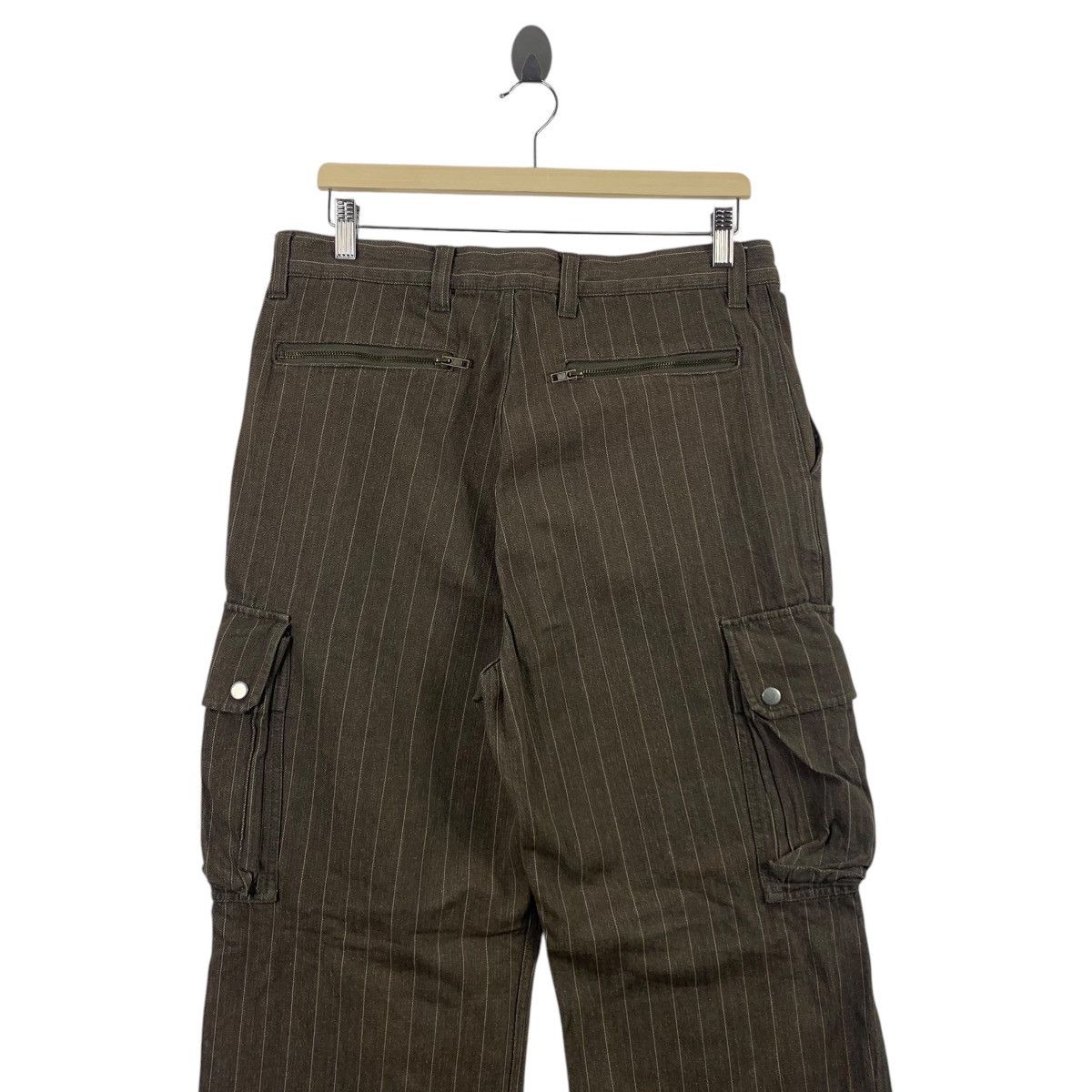 Japanese Brand CLONEDEVGRU Japanesebrand stripe design cargo pants Size US 32 / EU 48 - 17 Thumbnail