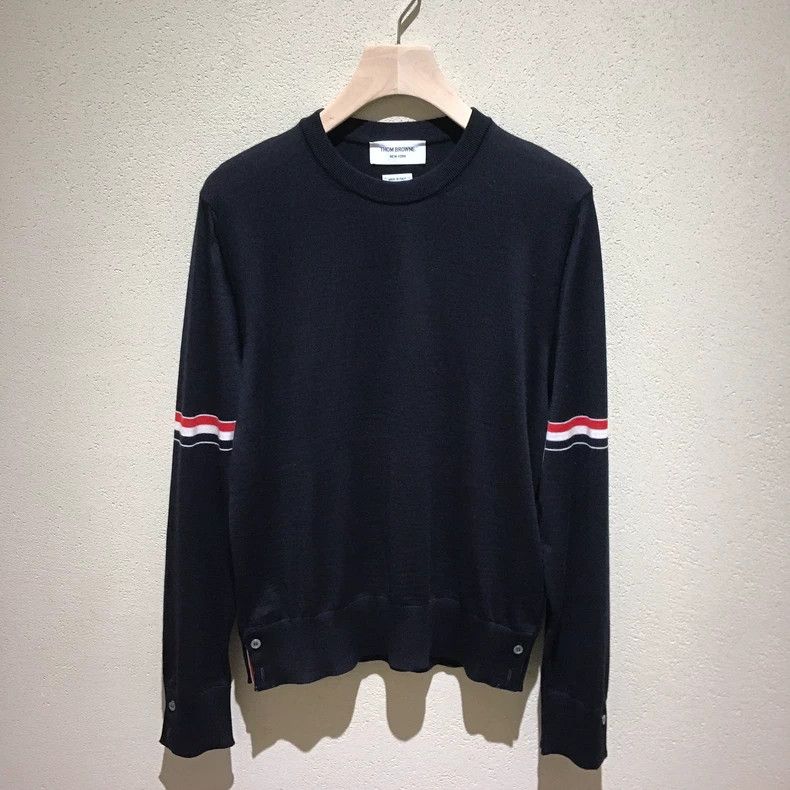 Thom Browne Thom Browne Wool round neck knit Size US M / EU 48-50 / 2 - 1 Thumbnail