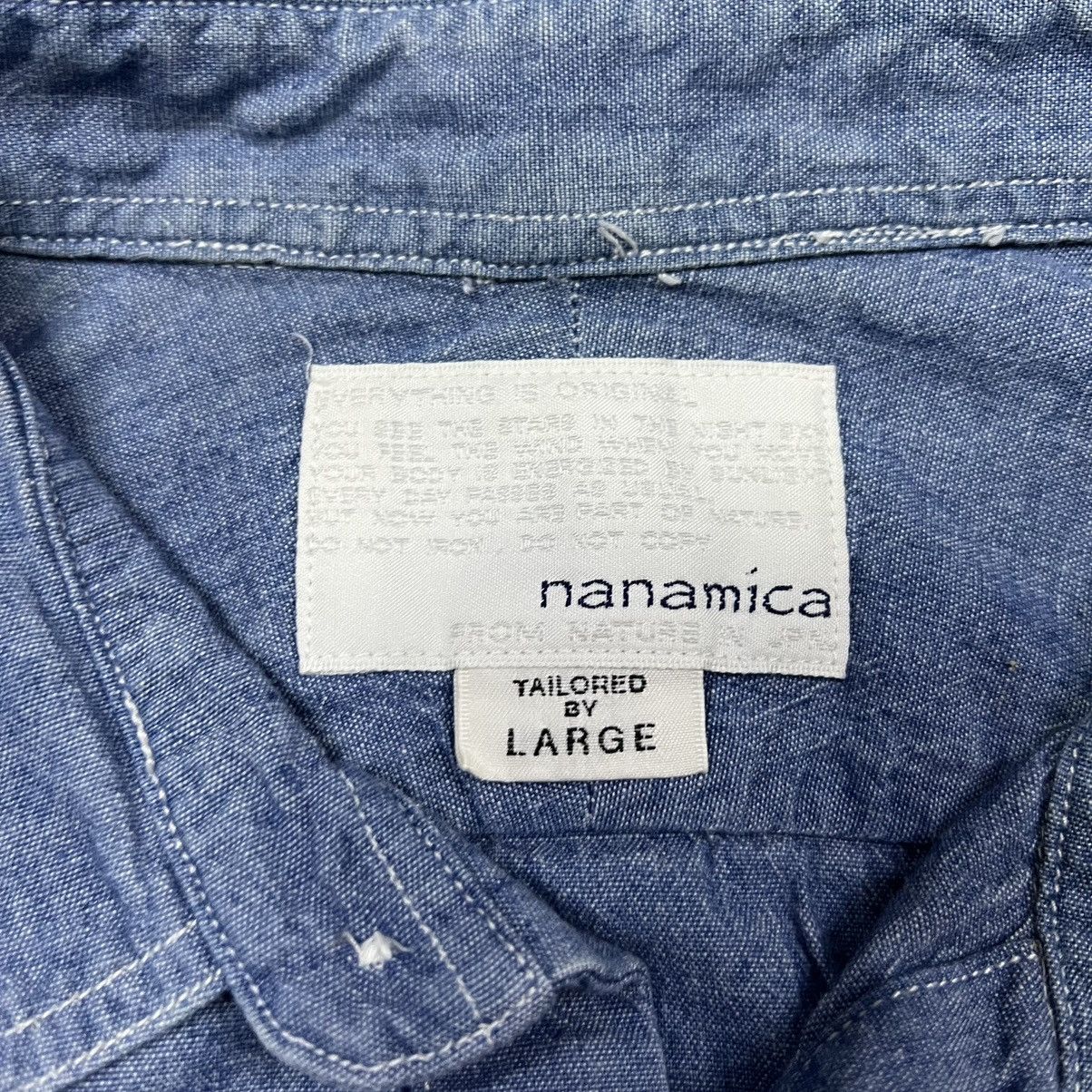 Nanamica Nanamica Patchwork Button Up Shirt Size US L / EU 52-54 / 3 - 7 Thumbnail
