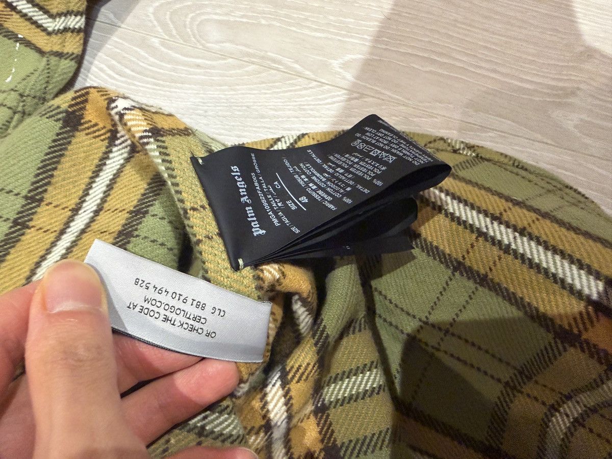 Palm Angels Green and yellow flannel Size US M / EU 48-50 / 2 - 5 Thumbnail