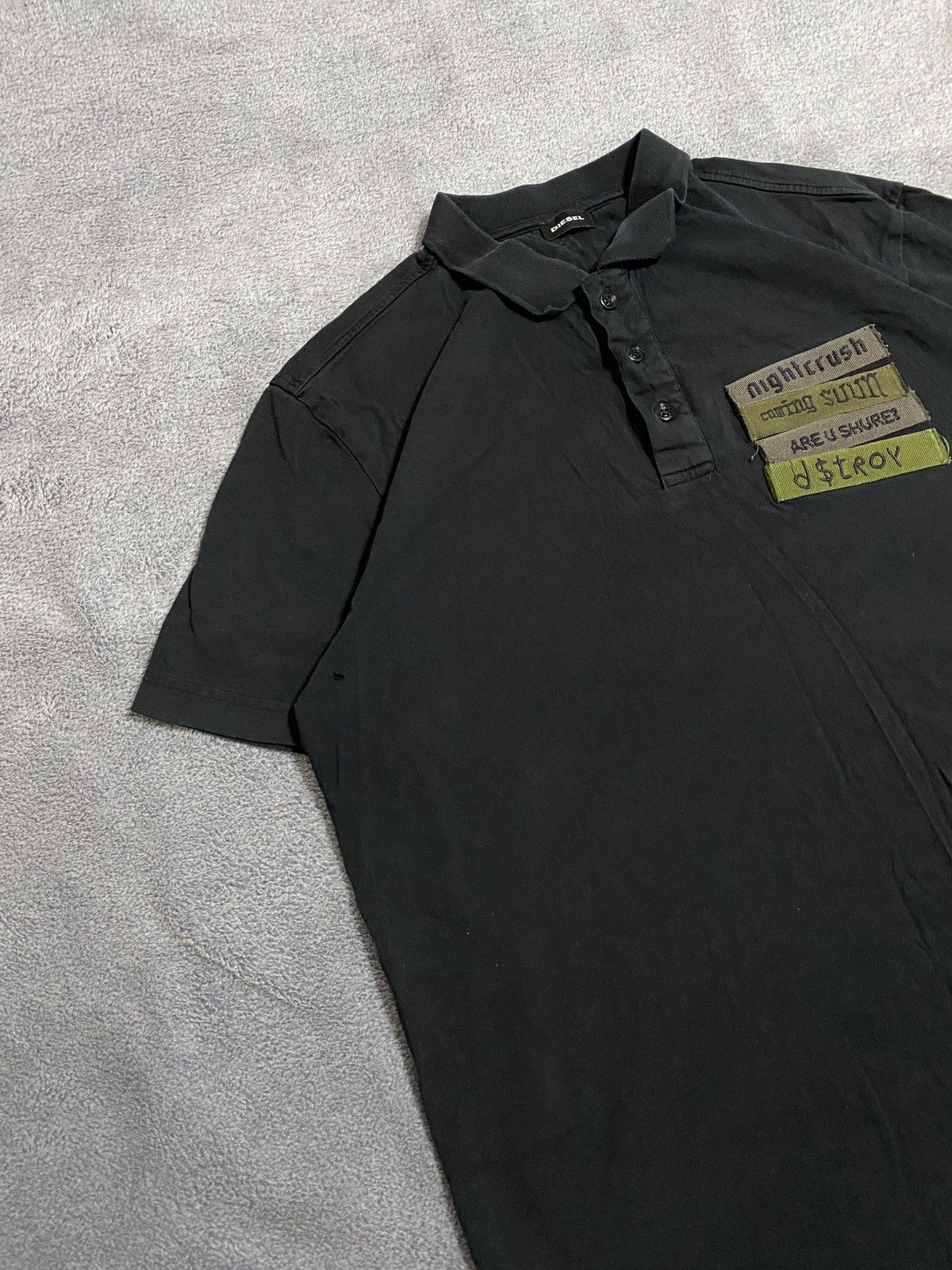 Diesel Distressed Diesel vintage T shirt rugby polo Y2k Size US M / EU 48-50 / 2 - 5 Thumbnail