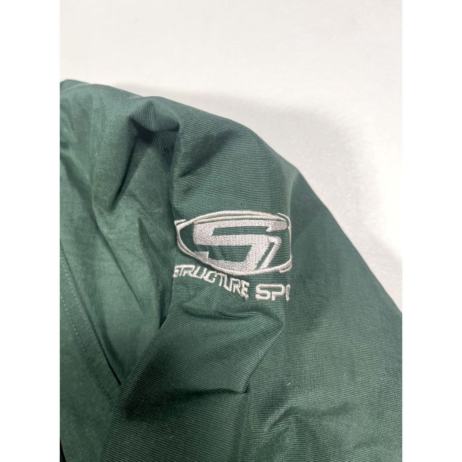 Vintage Structure Sport Jacket Mens Small Green Hooded Insulated Parka Outdoor Pockets Size US S / EU 44-46 / 1 - 4 Thumbnail