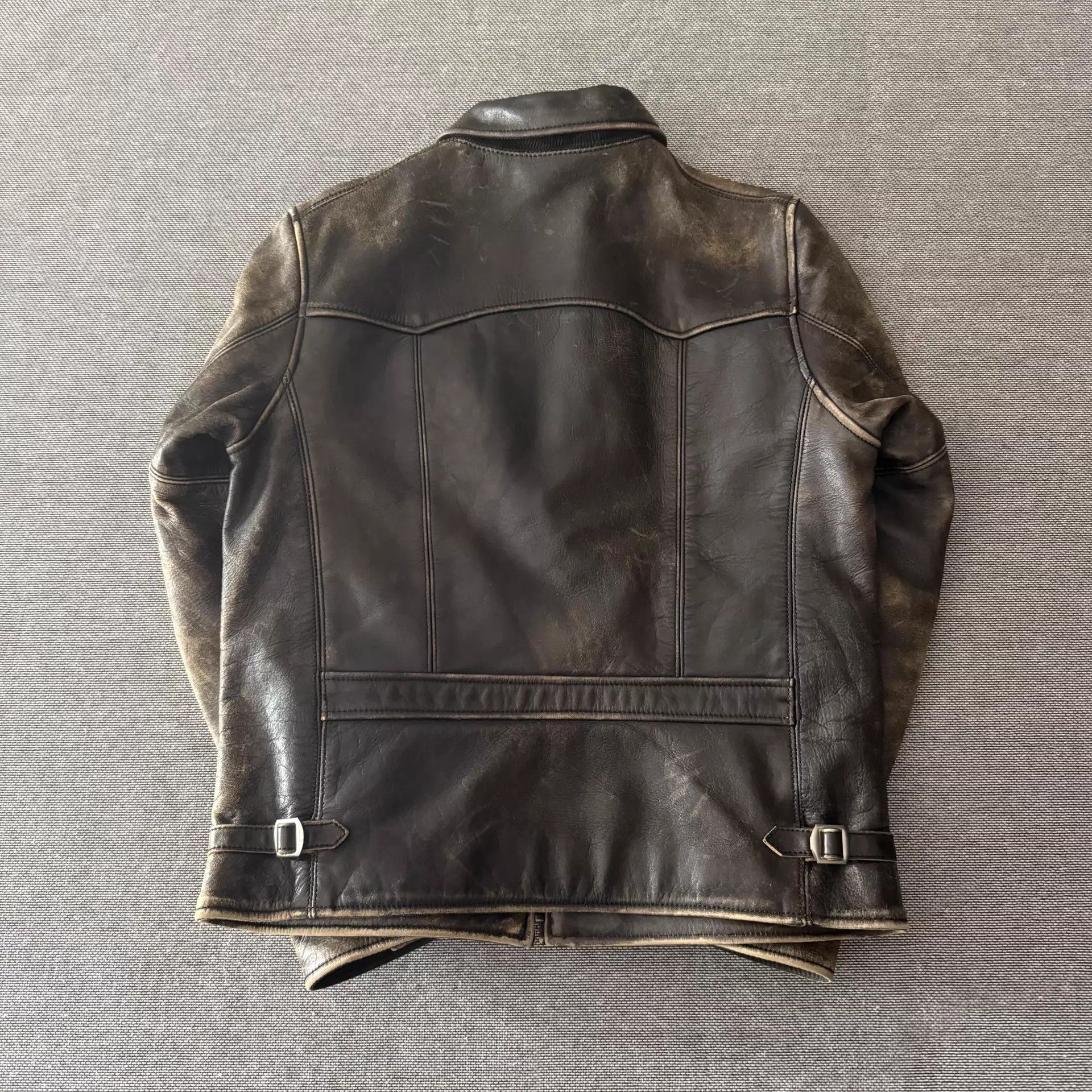 Levi's Levi's LVC 1930s Pakistan Cowhide Motorcycle Jacket Size US M / EU 48-50 / 2 - 2 Thumbnail
