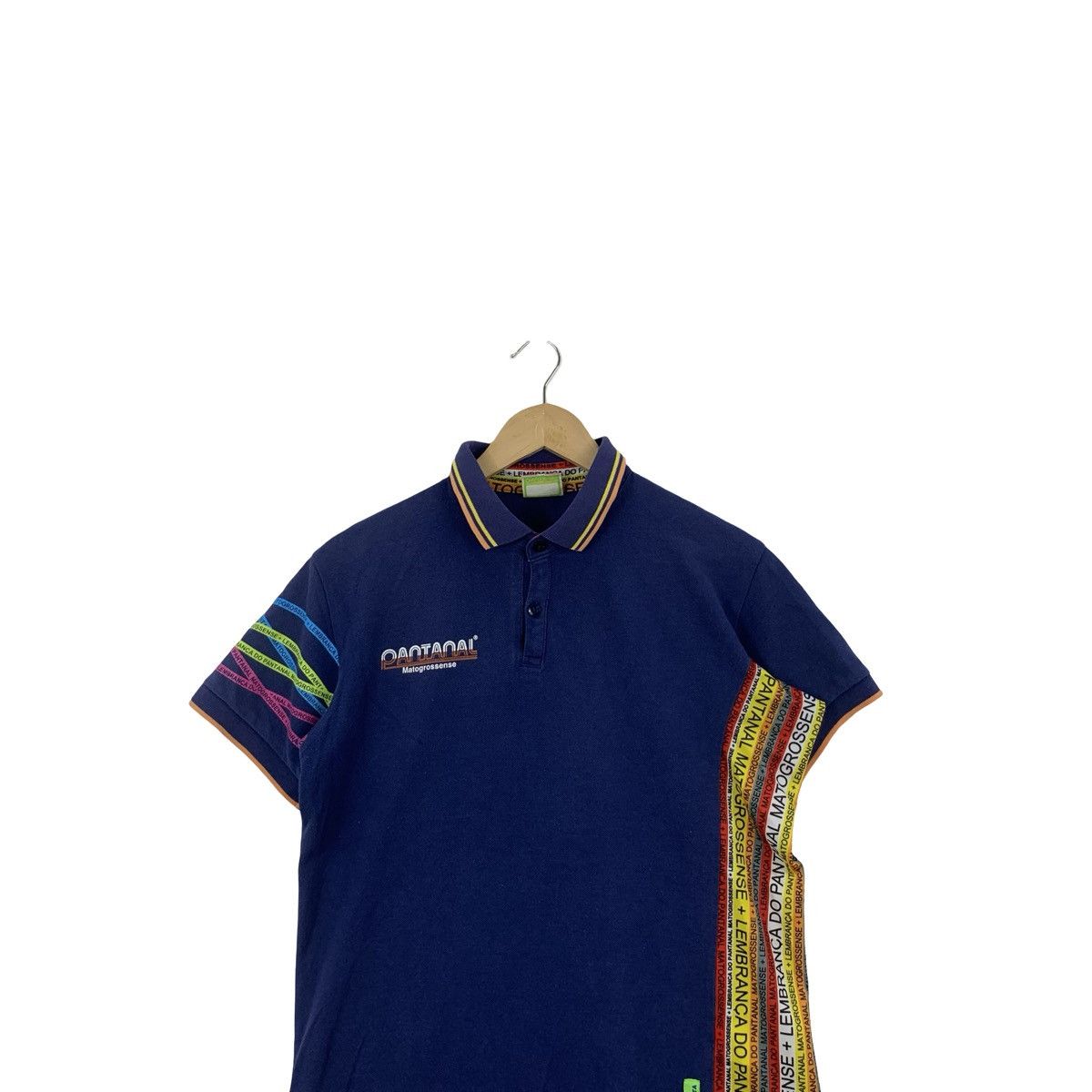 Other PANTANAL MATOGROSSENSE Multicolored Vertical Panels Polo Size US L / EU 52-54 / 3 - 2 Thumbnail