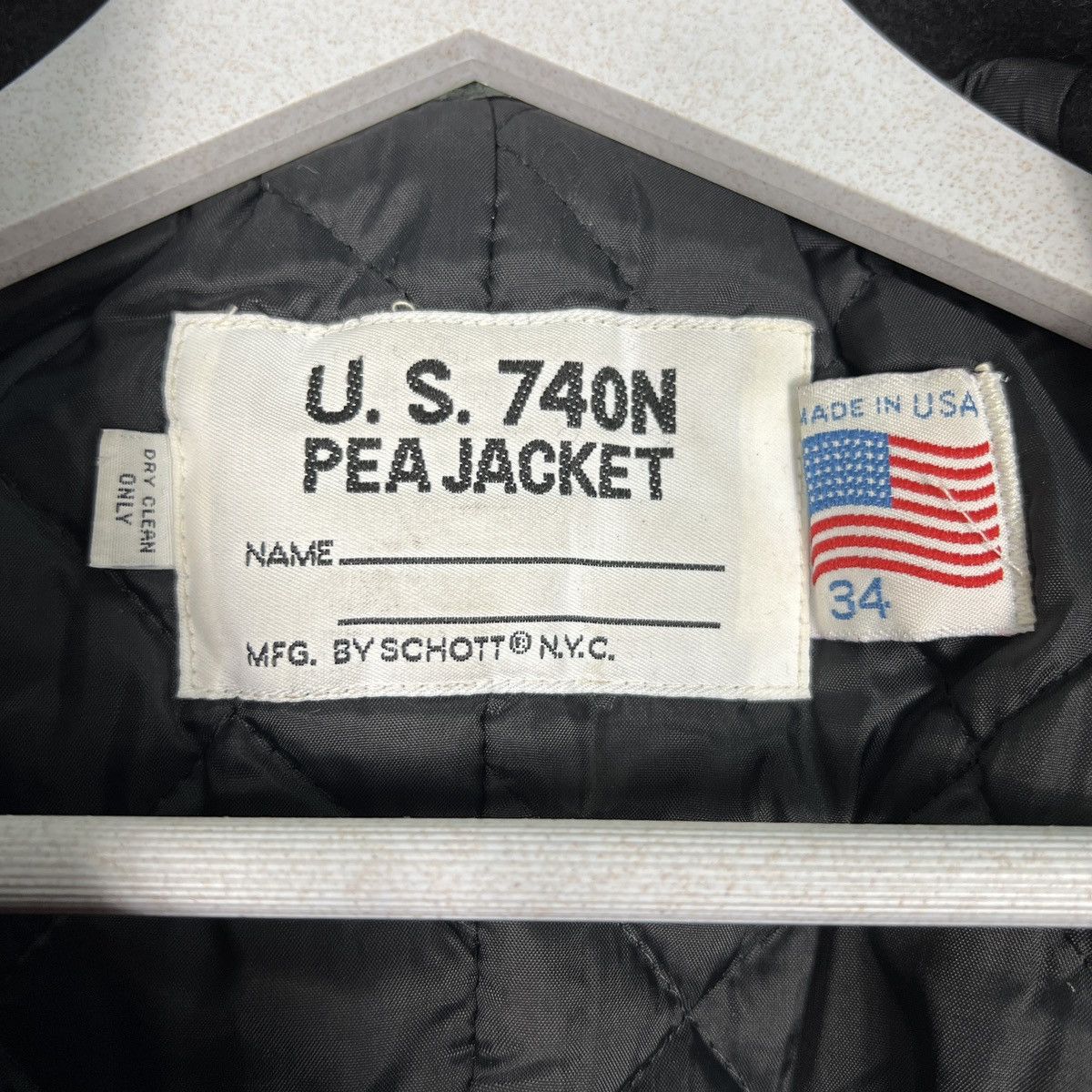 Schott 🔥 VINTAGE SCHOTT NAVY PEACOATS JACKET SIZE 34 MADE IN USA Size US S / EU 44-46 / 1 - 15 Thumbnail