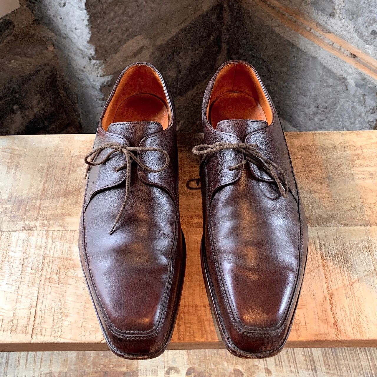 John Lobb John Lobb Brown Leather Hurtwood Lace-up Shoes Size US 11.5 / EU 44-45 - 2 Thumbnail