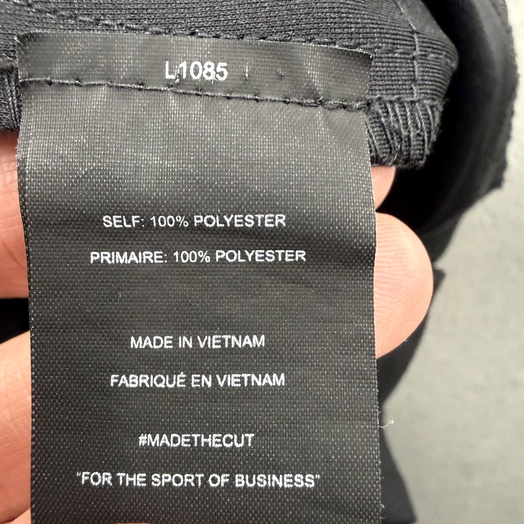 Cuts Cuts Jogger Pants Mens Large L 32x28 Black Slim Fit Cuffed Pockets zipper Elastic Waist Business Casual Size US 33 - 7 Thumbnail