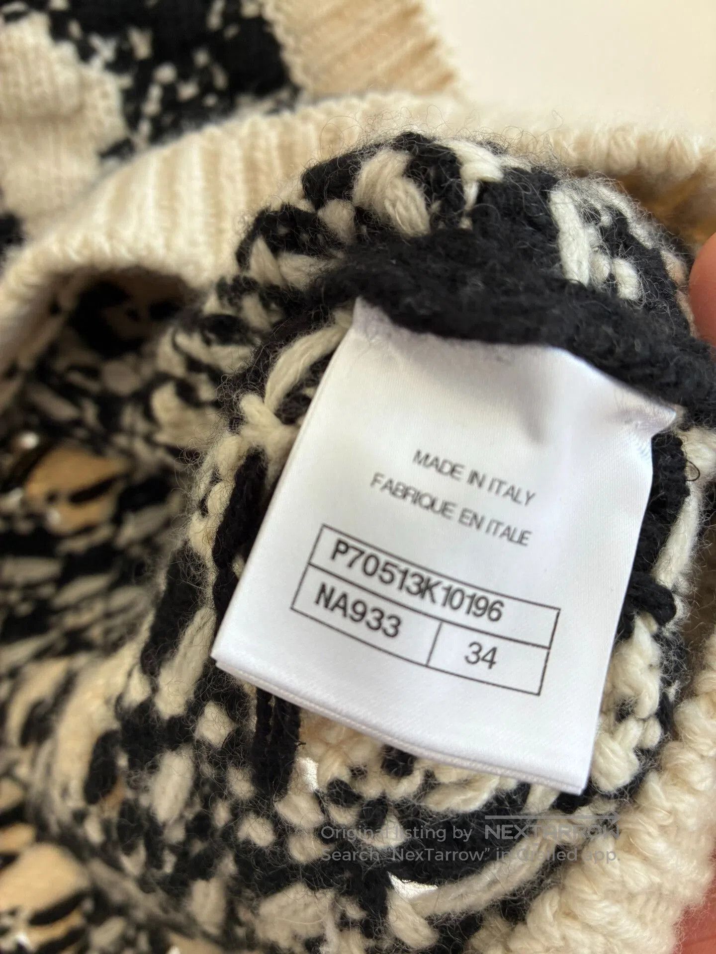 Chanel Chanel 21A Black White Knit Vest. Size XXS / US 00 / IT 34 - 6 Thumbnail