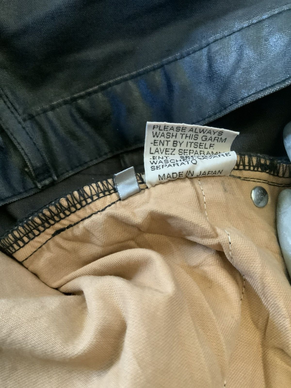 Dior ARCHIVE AW03 LUSTER HEDI DIOR CLAW MARK WAXED DENIM JEANS Size US 32 / EU 48 - 5 Thumbnail