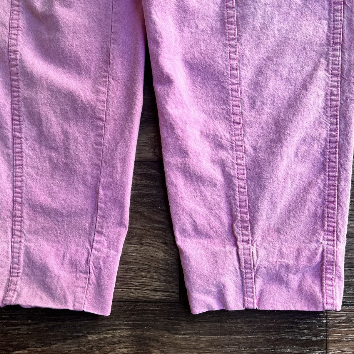 Cherokee Vintage 1990s Sun-faded Worn Pink Cargos pants W-12 Size 34" / US 12 / IT 48 - 4 Thumbnail