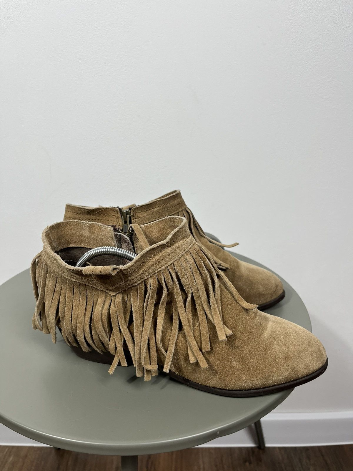Other Suede Fringe Ankle Boots Brown Womens EU 39 Size US 8 / IT 38 - 7 Thumbnail