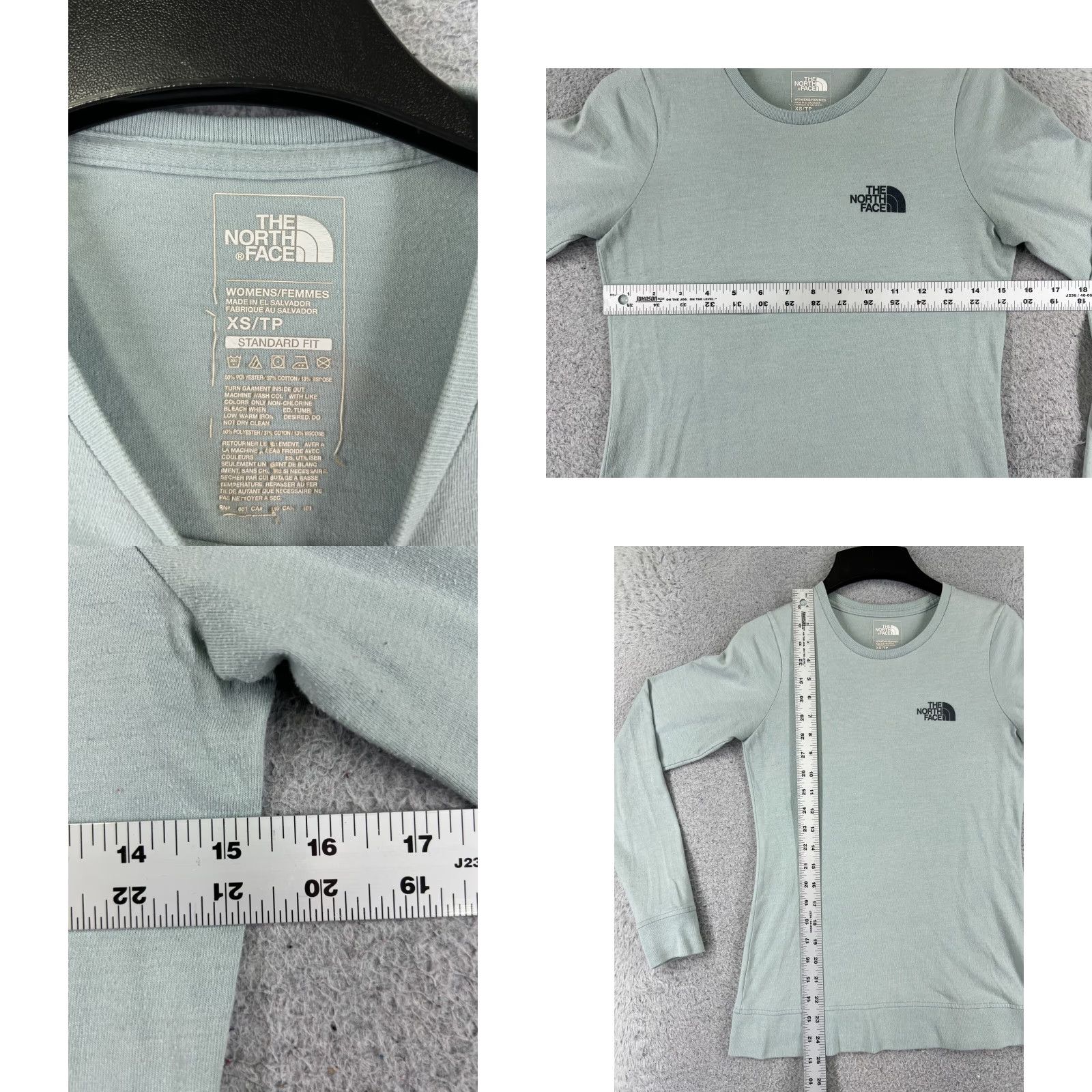 The North Face The North Face Shirt Women XS Blue Skiing Send It Long Sleeve Tri-Blend Size XS / US 0-2 / IT 36-38 - 8 Thumbnail