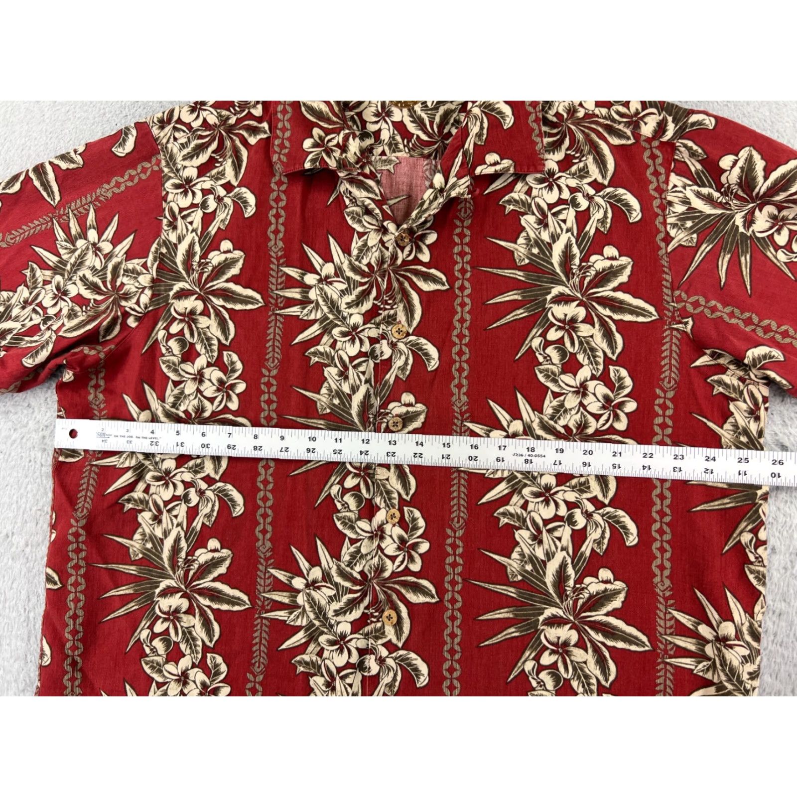 Croft & Barrow Croft & Barrow Caribbean Shirt Mens XL Red Floral Hawaiian Hibiscus Palm Silk Cotton Button-Up Short Sleeve Resort Vacation Aloha Size US XL / EU 56 / 4 - 7 Thumbnail