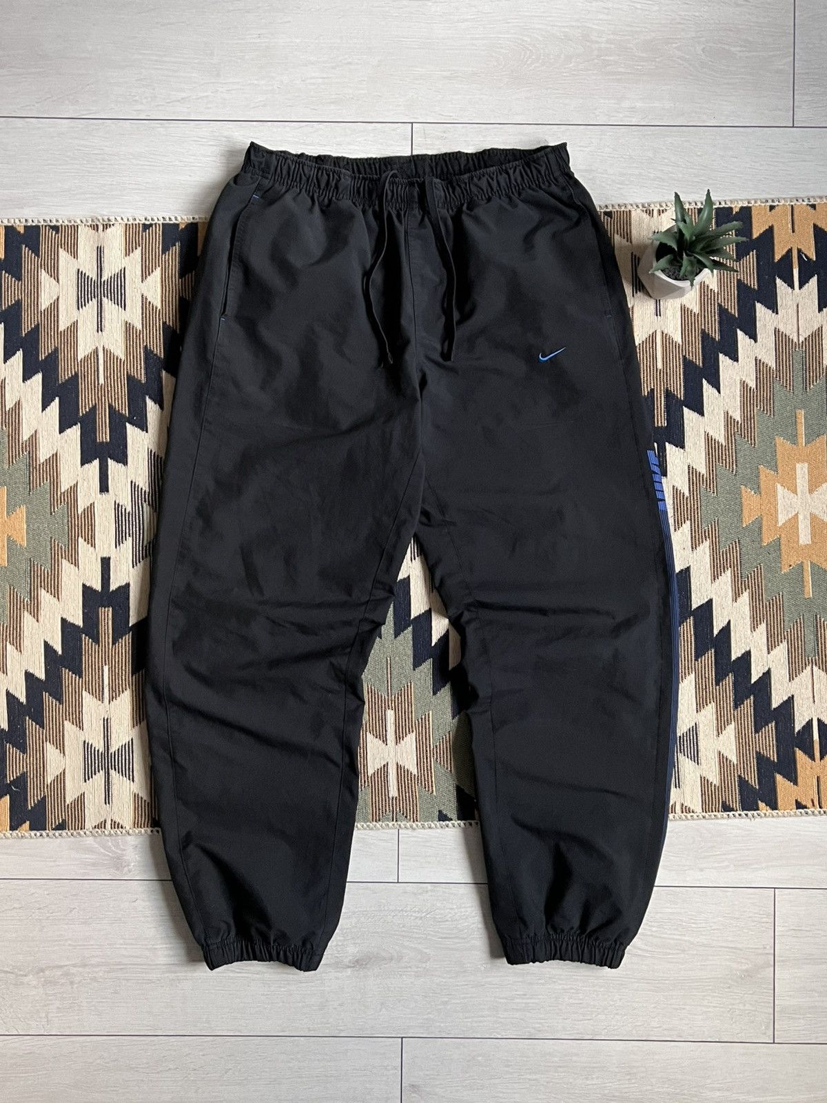 Other Nike Y2K Drill Swoosh Nylon Pants Size US 34 / EU 50 - 2 Thumbnail