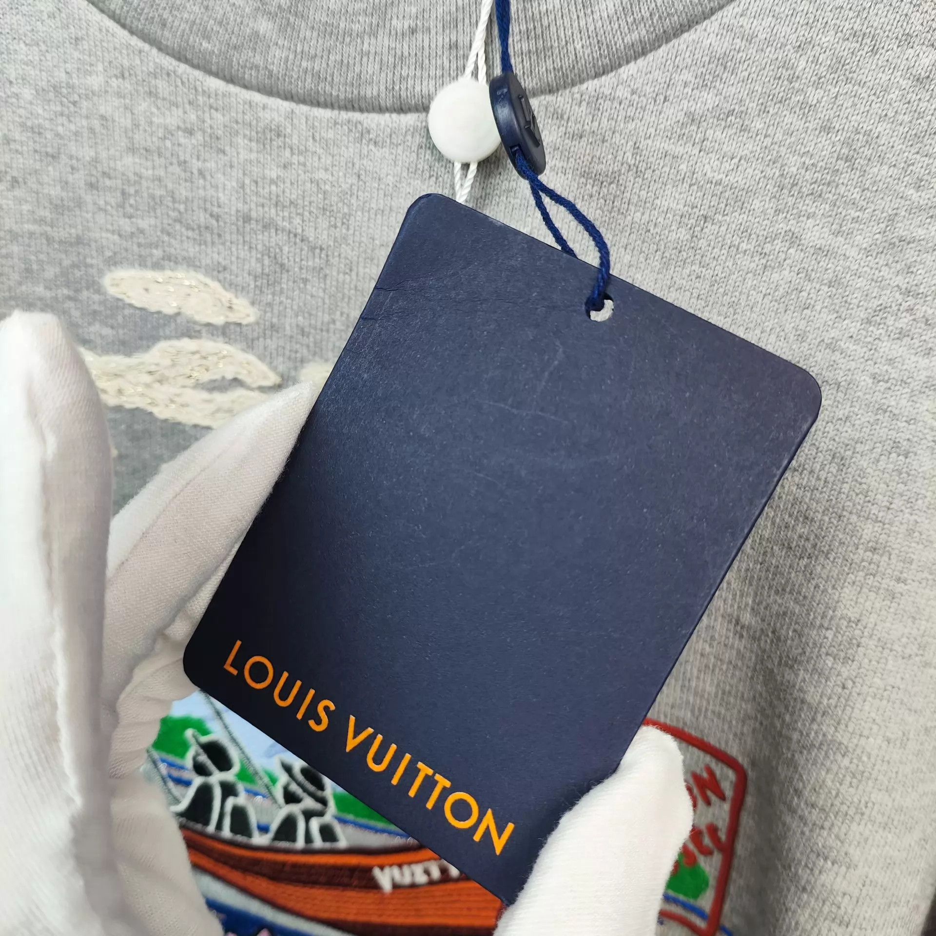 Nigo nigo x FW25 fishing embroidery hoodie gray L new w/ tags Size US L / EU 52-54 / 3 - 4 Thumbnail