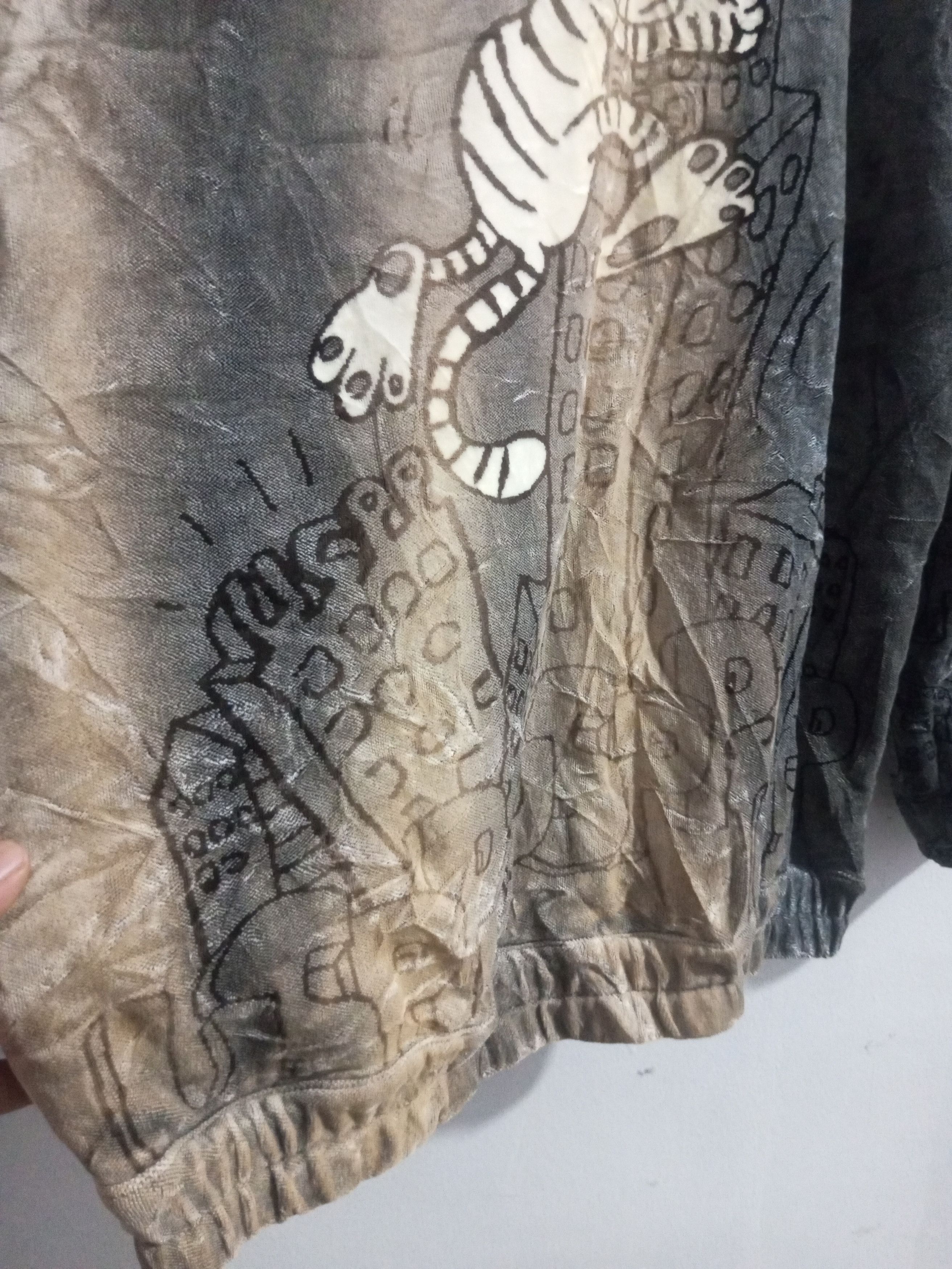 If Six Was Nine × Japanese Brand × Le Grande Bleu (L.G.B.) Vintage uspp sun fadded velvet jacket Size US L / EU 52-54 / 3 - 9 Thumbnail