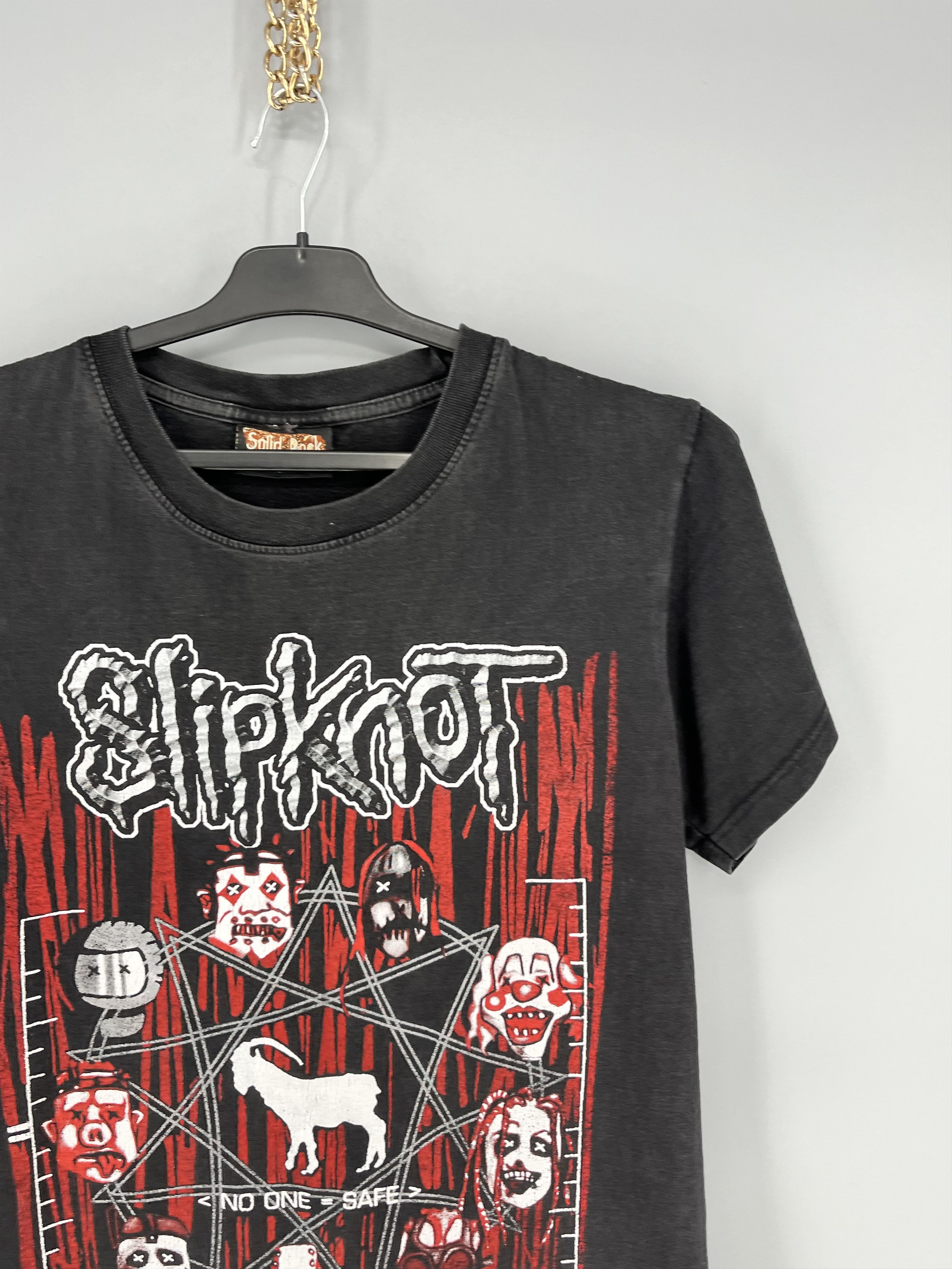 Band Tees × Vintage Vintage Slipknot Satan 666 Graphic Tee T-shirt Y2K 2000s Size US S / EU 44-46 / 1 - 5 Thumbnail