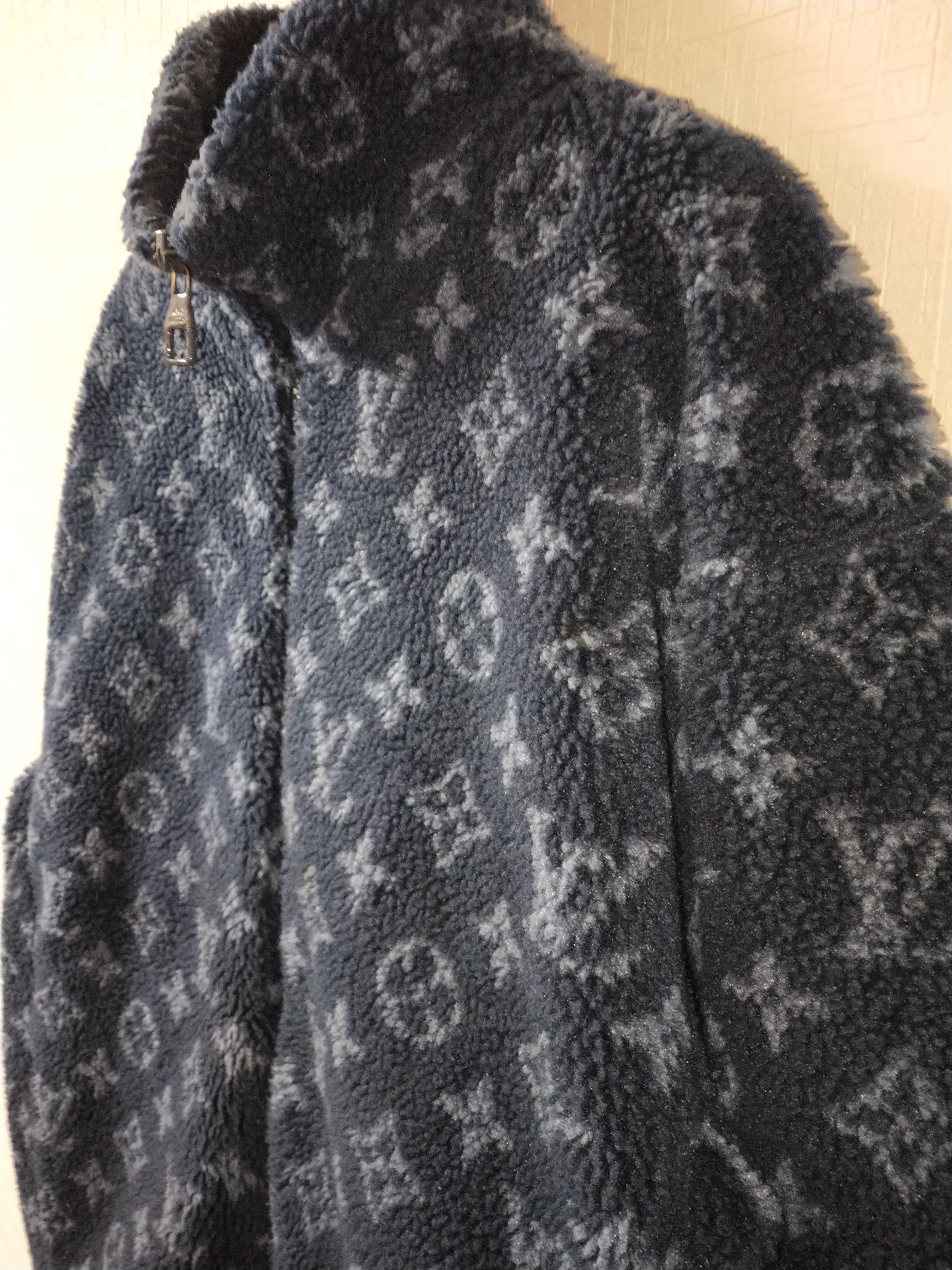 Louis Vuitton Monogram Fleece Zip Jacket Size US L / EU 52-54 / 3 - 3 Thumbnail