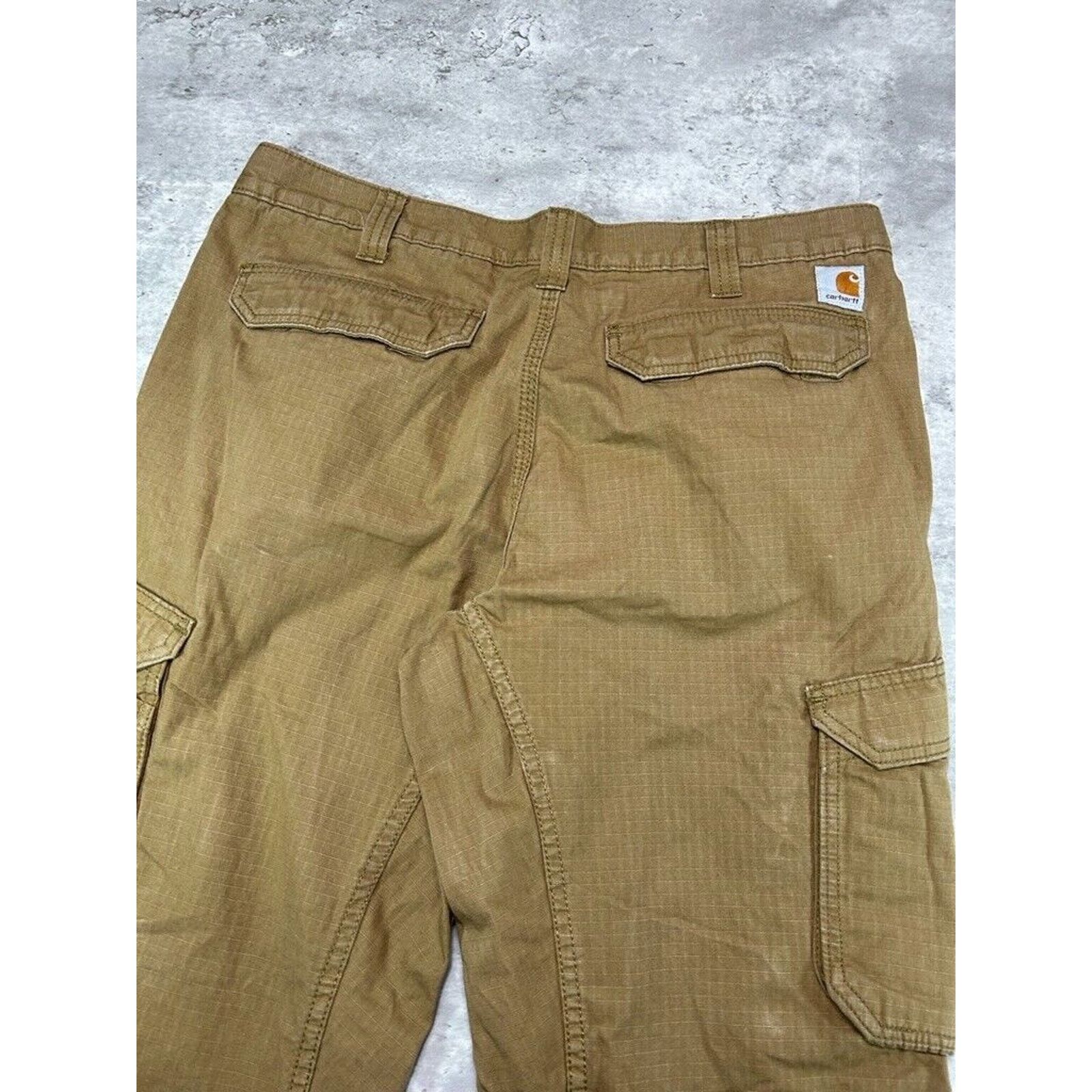 Carhartt Carhartt Ripstop Canvas Workwear Cargo Pants Size 37 Beige Size US 37 - 7 Thumbnail