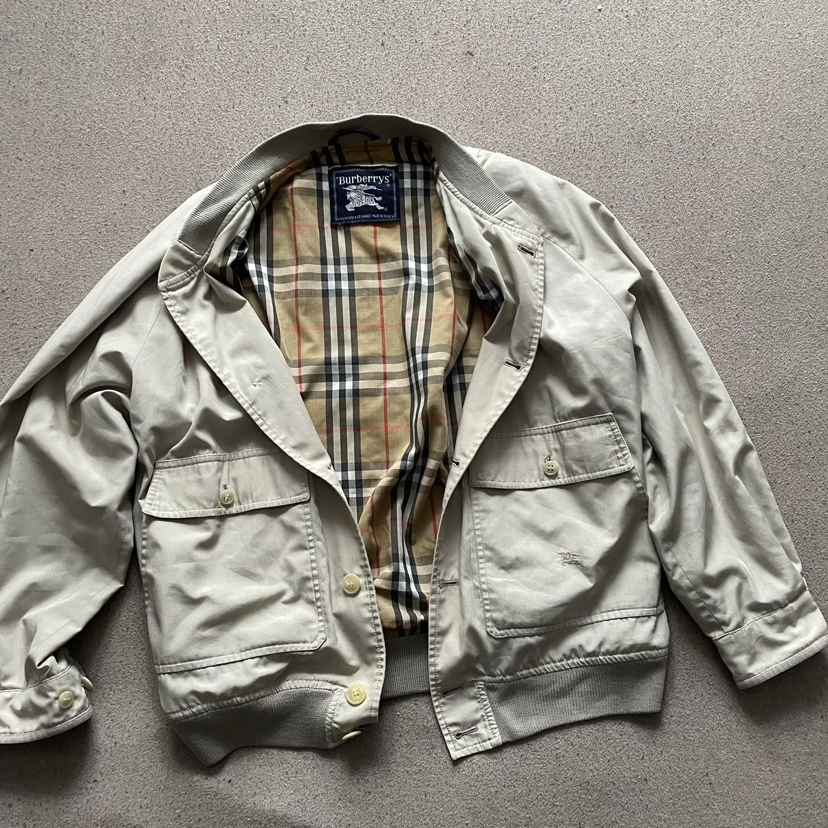 image of Burberry’S Vintage Nova Check Bomber in Beige, Men's (Size Medium)