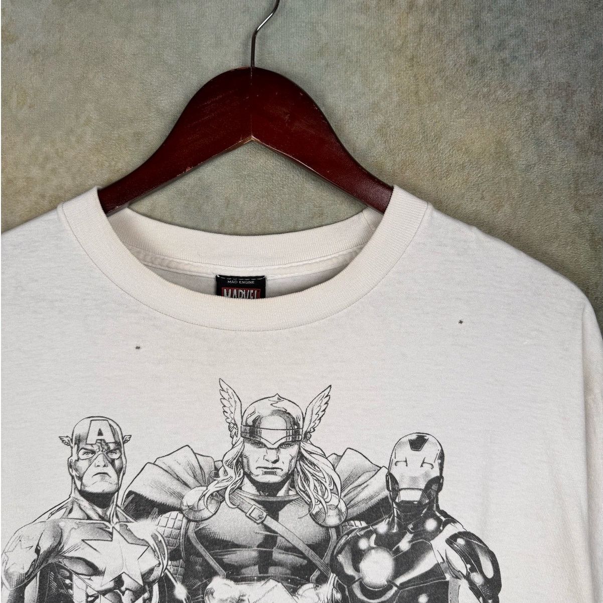 Marvel Comics × Vintage VTG Y2K Marvel Mad Engine Graphic T Shirt Sz L Black White Size US L / EU 52-54 / 3 - 5 Thumbnail