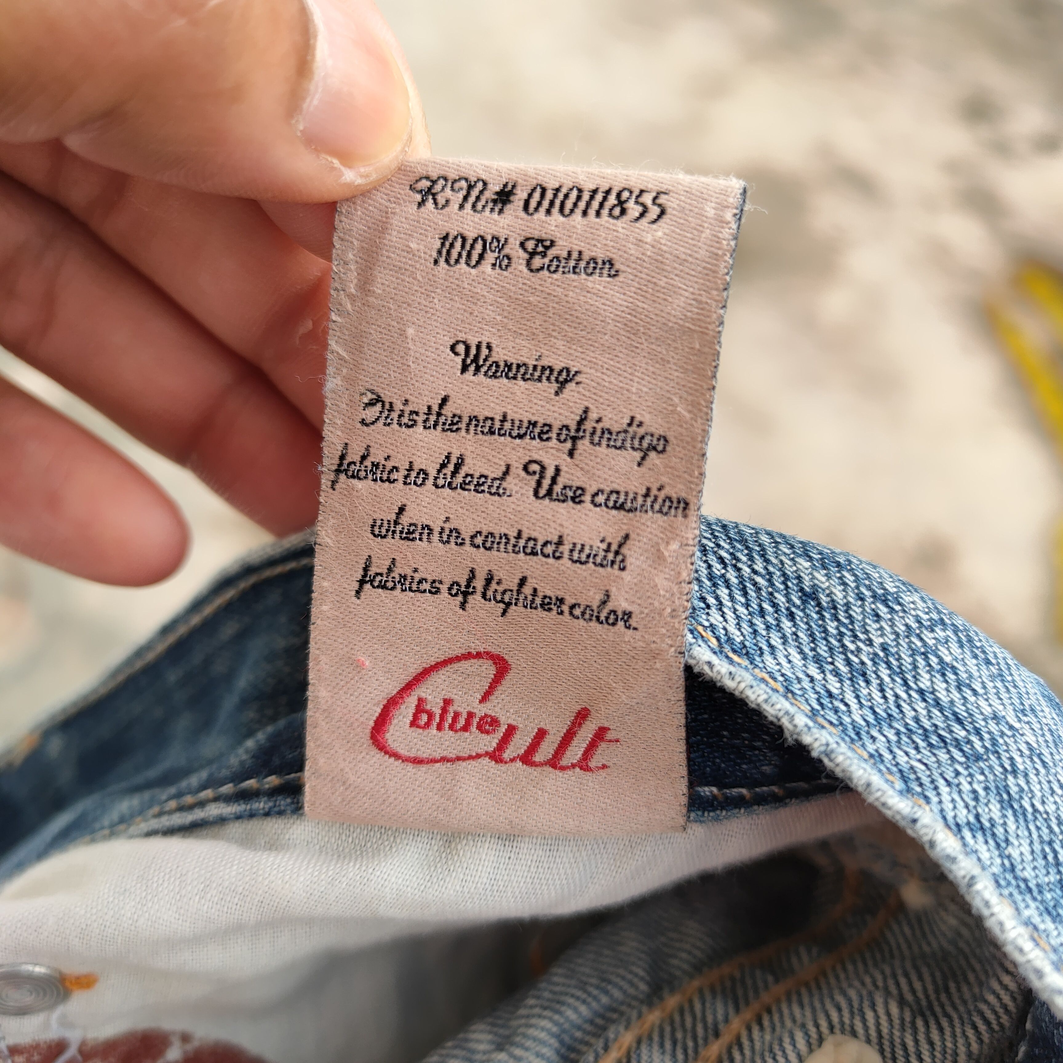 Japanese Brand FLARE VINTAGE BLUE CULT FADED DENIM JEANS PANTS Size US 31 - 15 Thumbnail