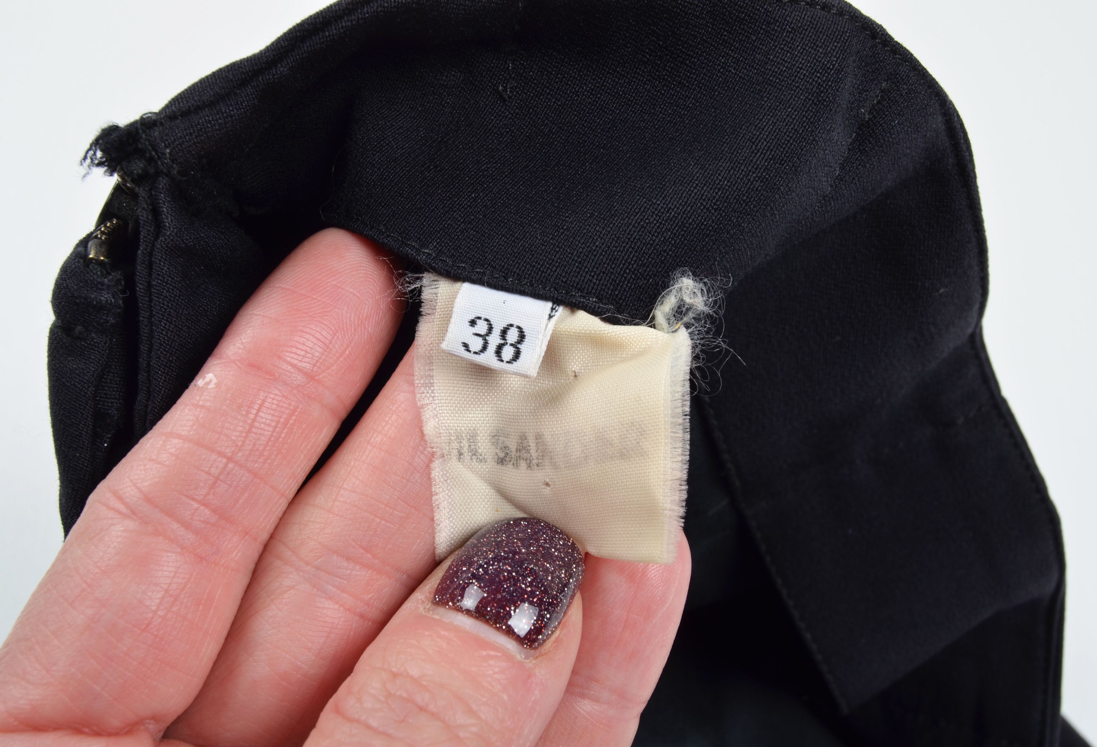 Jil Sander Vintage Jil Sander+ 80's Black Wool High Waisted Pants Size 26" / US 2 / IT 38 - 6 Thumbnail