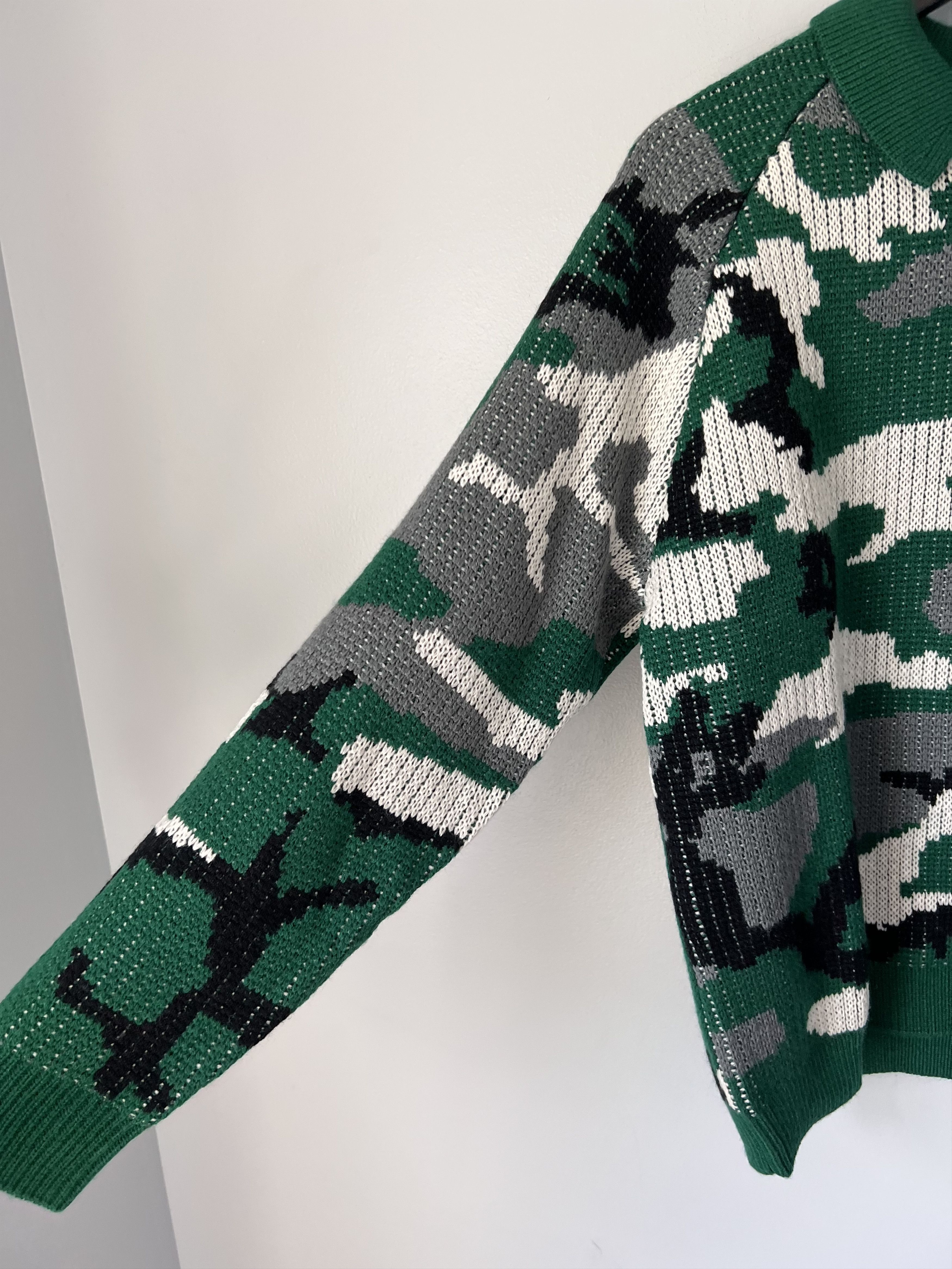 Supreme Supreme Small Box Logo Polo Sweater in Green Camo Size US M / EU 48-50 / 2 - 4 Thumbnail