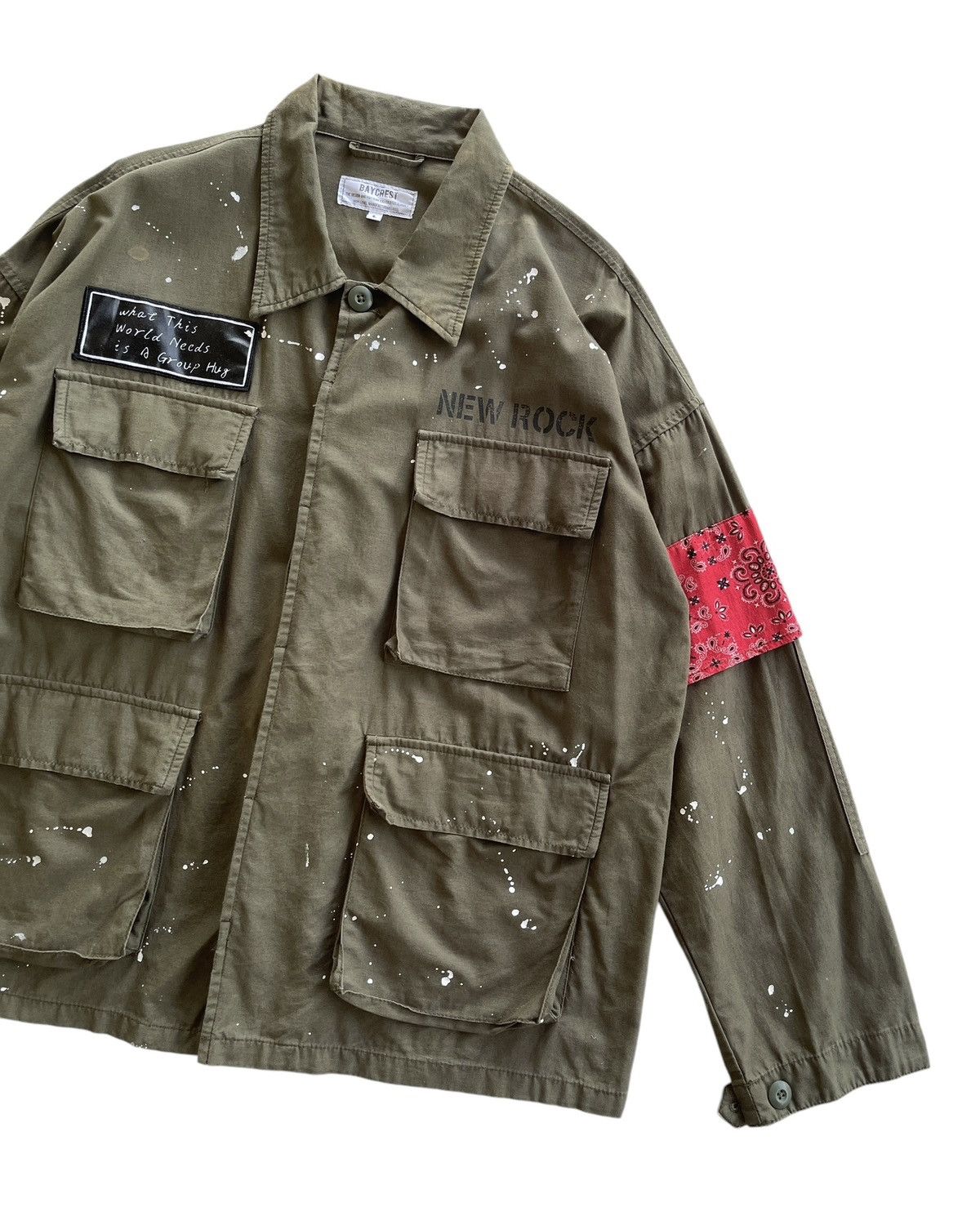 Japanese Brand Baycrest Paint Splash Fatique Field Jacket Size US L / EU 52-54 / 3 - 5 Thumbnail