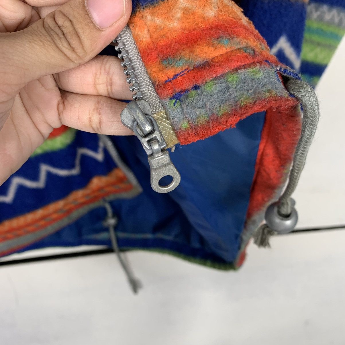 Japanese Brand Japanese Brand Salco Multicolor Aztech Fleece Hoodie Jacket Size US L / EU 52-54 / 3 - 15 Thumbnail