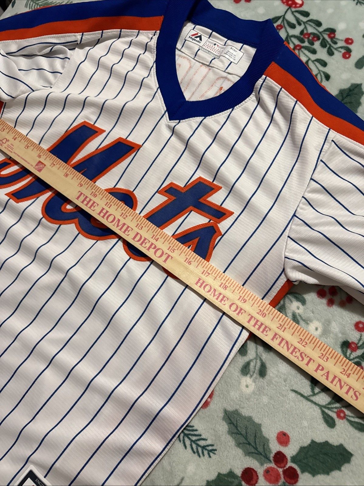Majestic New York Mets David Wright Pinstripe Baseball jersey - Size Size US S / EU 44-46 / 1 - 9 Thumbnail