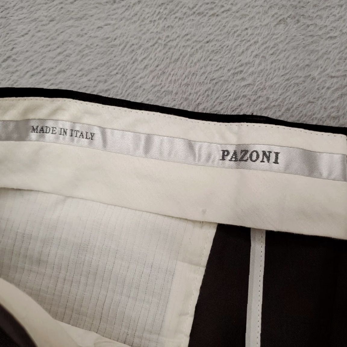 Vintage Pazoni Pants Mens 38x33 Black Pleated 100% Wool Dress Slacks Como 2 Style 711 Shirt Size US 38 / EU 54 - 5 Thumbnail