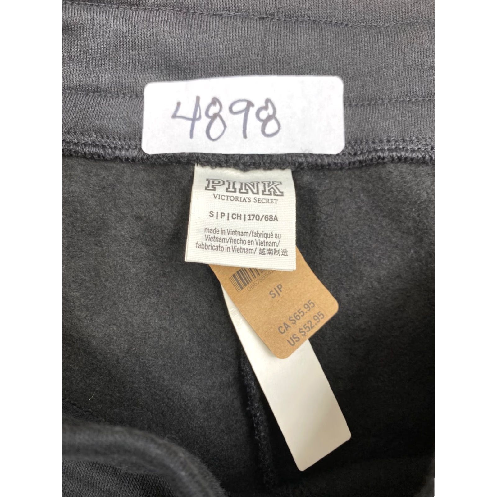 Victoria's Secret NWT Victoria's Secret Joggers Women Small Black Casual NWT Pink Logo Athleisure Pants Size 28" / US 6 / IT 42 - 4 Thumbnail