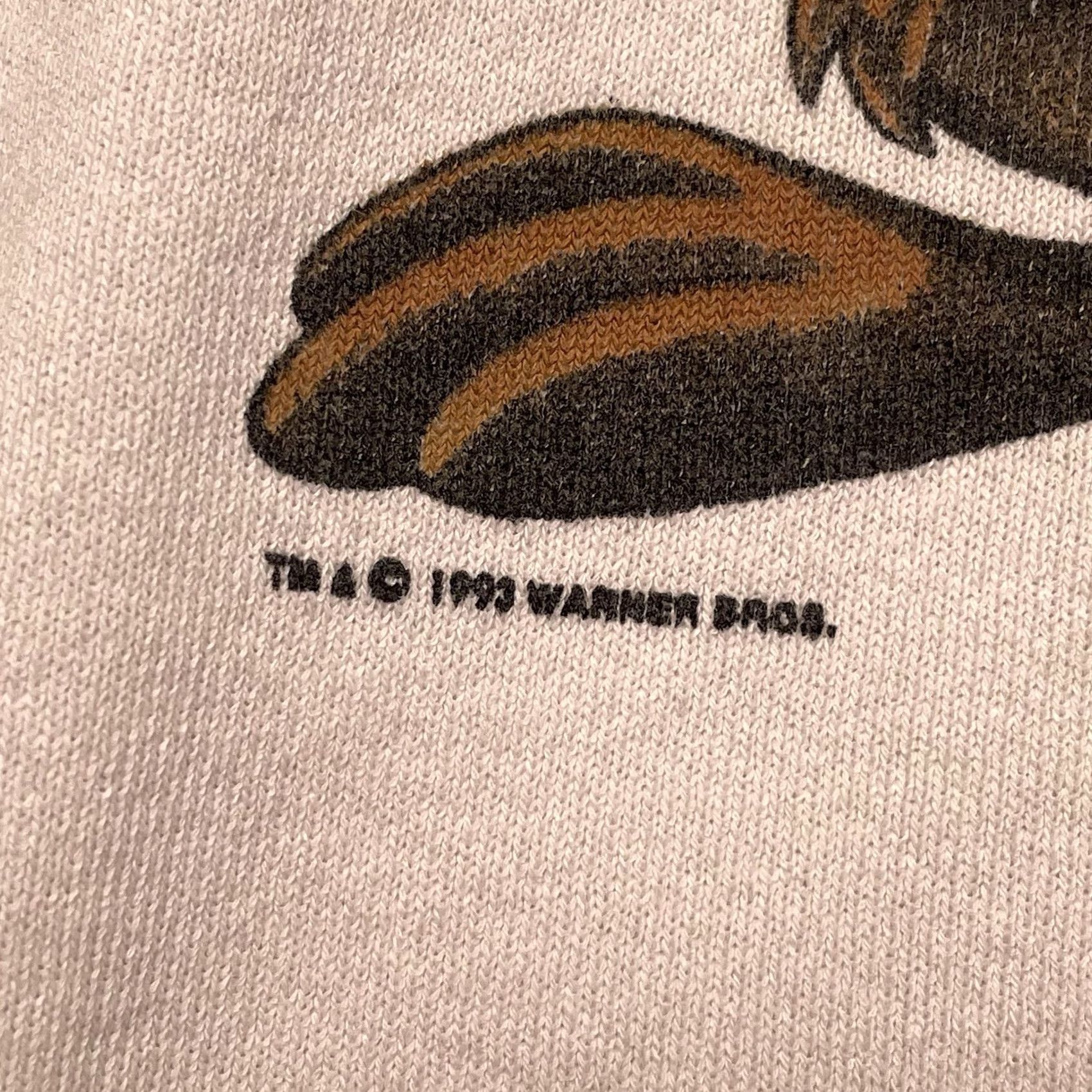 Vintage VINTAGE Looney Tunes Sweatshirt Pullover Shirt White XL Men’s Cartoon Graphic Print Bugs Bunny 1993 Shadow Warner Bros Size US XL / EU 56 / 4 - 2 Thumbnail