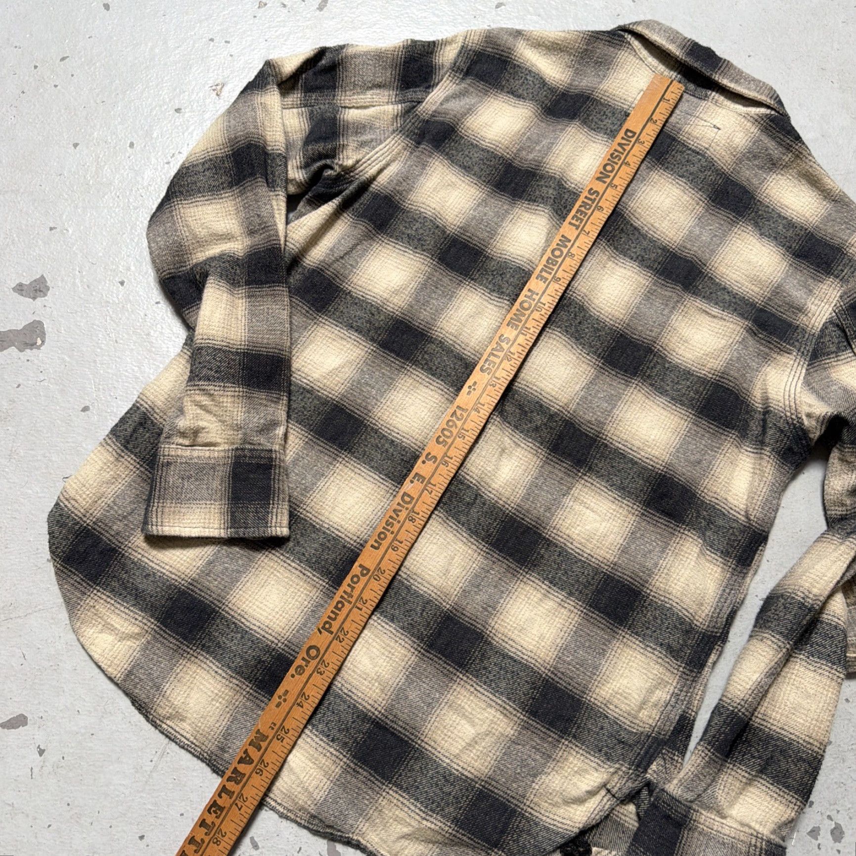 Rogue Territory Rogue Territory BM Brushed Plaid Snap Button Shirt Ombré Shadow Made USA M Shirt Mens Size US M / EU 48-50 / 2 - 8 Thumbnail