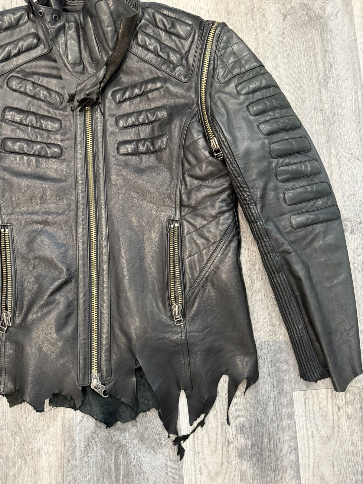 Yasuyuki Ishii Yasuyuki Ishii Leather Biker Jacket Size US L / EU 52-54 / 3 - 3 Thumbnail