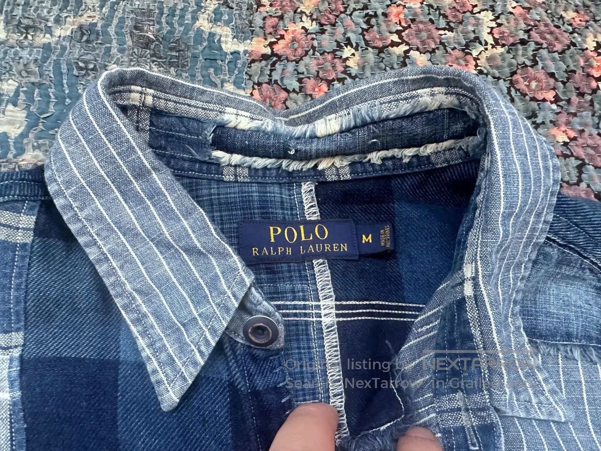 RRL Ralph Lauren Polo Ralph Lauren RRL Indigo Patchwork Shirt. Size US M / EU 48-50 / 2 - 4 Thumbnail