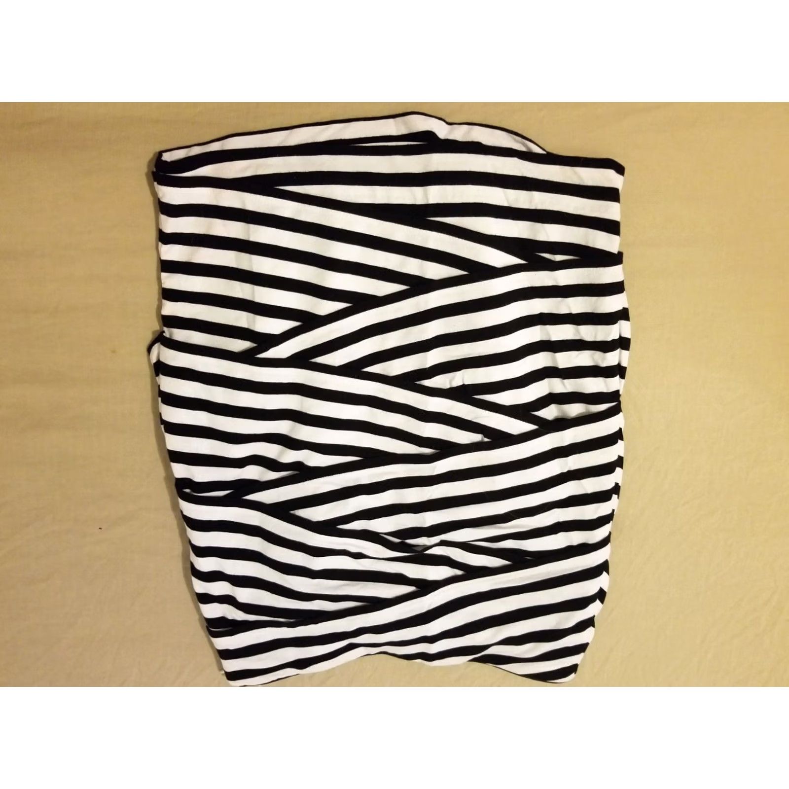 White House Black Market White House Black Market Skirt 2 Black White Cotton Size 26" / US 2 / IT 38 - 2 Thumbnail