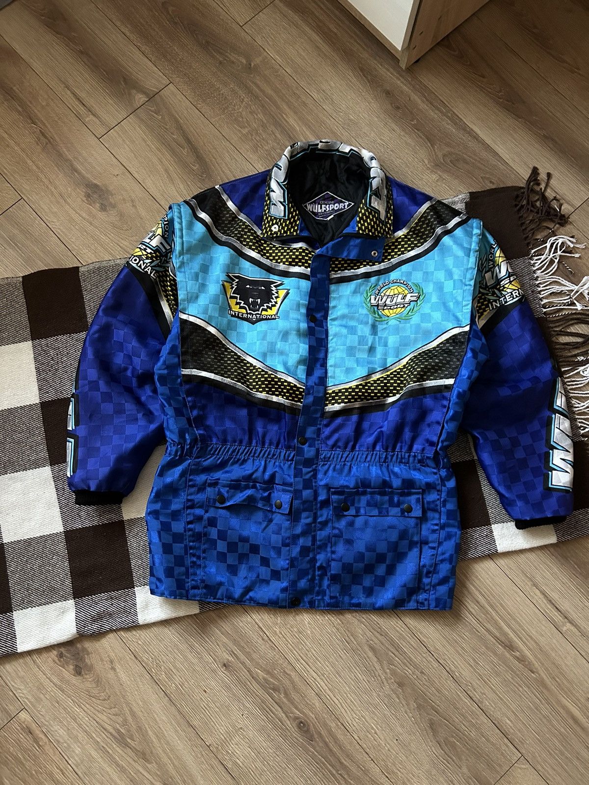 NASCAR × Vintage Vintage Wulf Sport big logo racing jacket Nascar Y2k Size US L / EU 52-54 / 3 - 1 Thumbnail