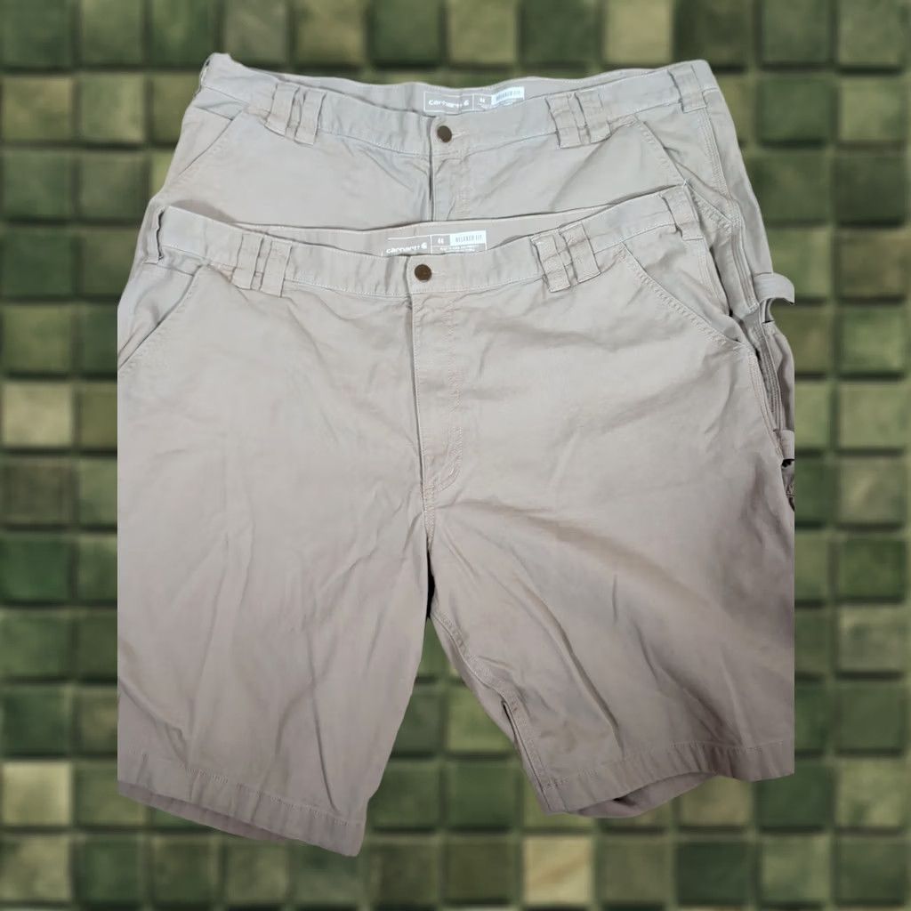 Carhartt Carhartt Shorts Relaxed Fit Rugged Flex Canvas Utility Work Men's Sz 44 Beige Size US 44 / EU 60 - 1 Thumbnail