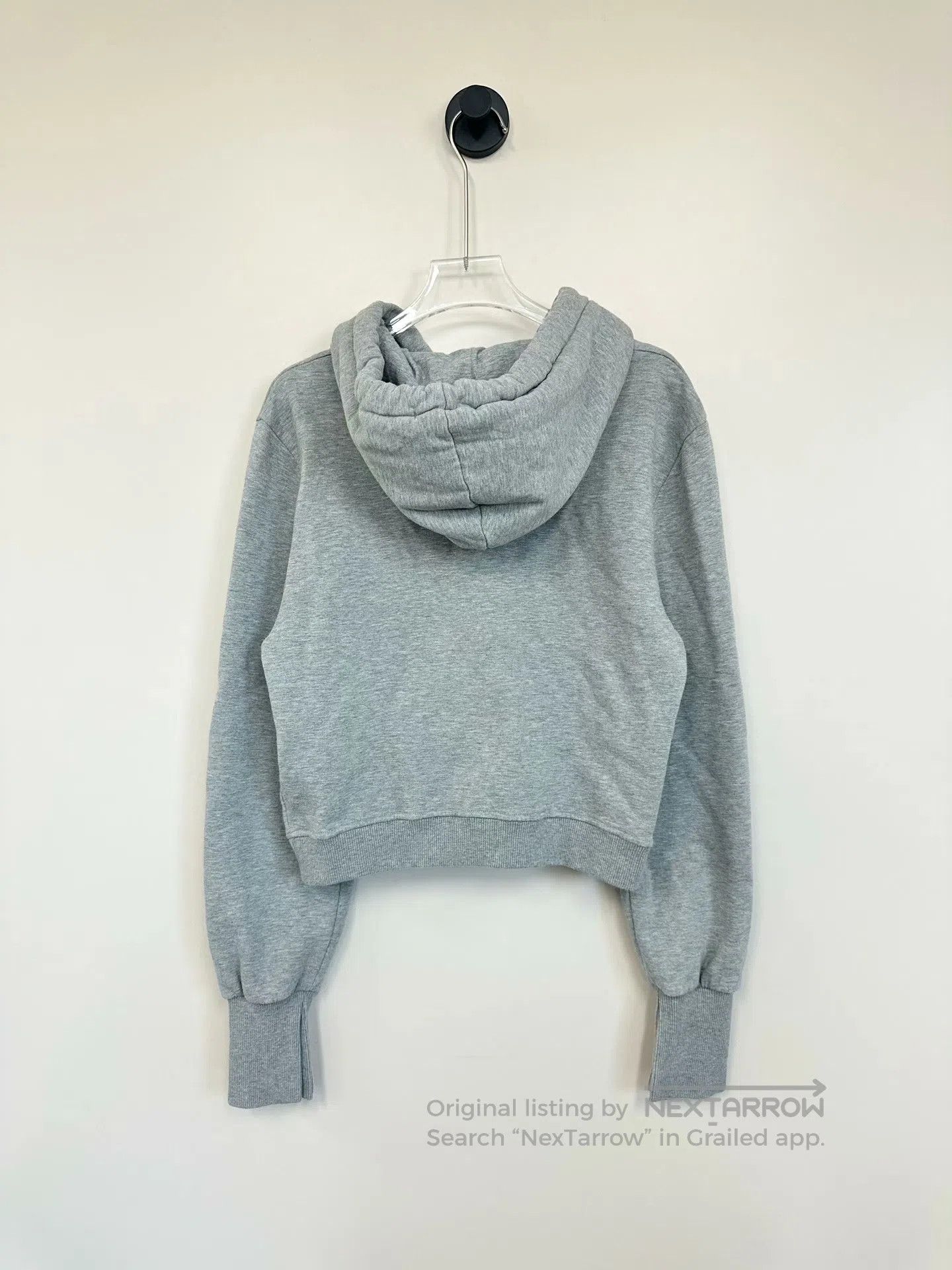 Fendi FENDI Gray Letter Embroidered Logo Short Hooded Sweatshirt Size US L / EU 52-54 / 3 - 2 Thumbnail
