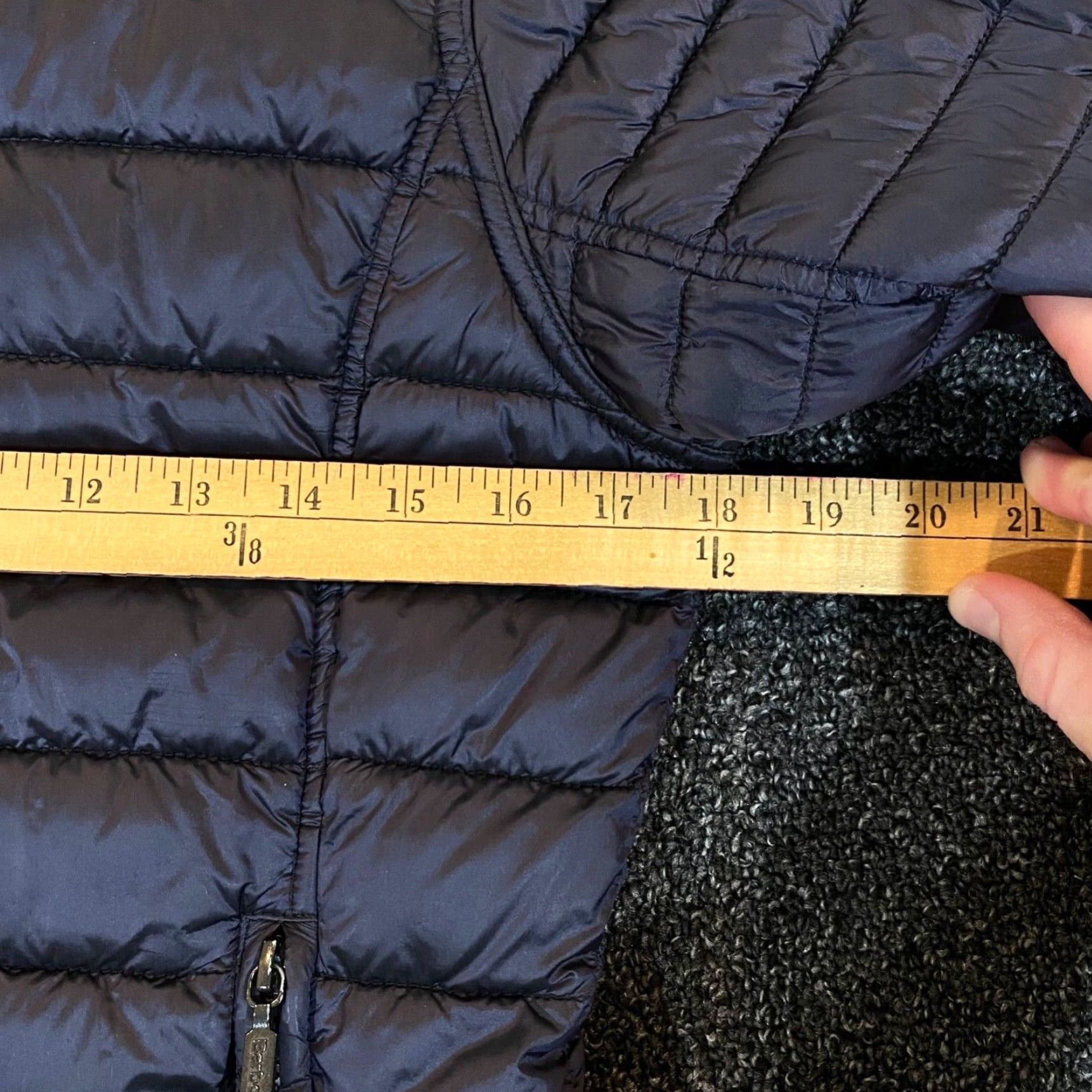Barbour BARBOUR Jacket Womens US 6 Gray Winter Tartan Down Fill Quilted Coat Full Zip Size M / US 6-8 / IT 42-44 - 5 Thumbnail