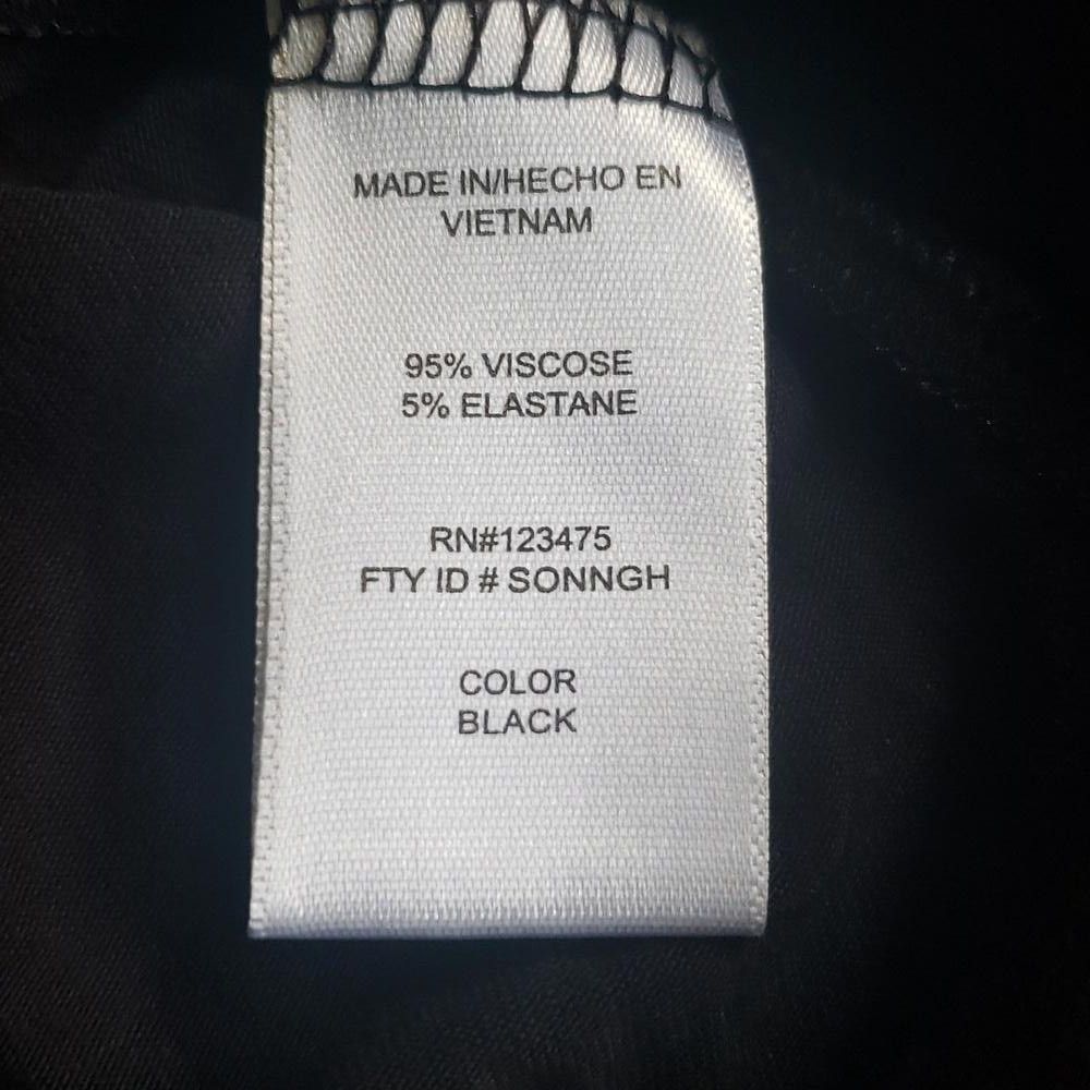 Designer CT551 Ellen Tracy Ladies Black Short Sleeve T-shirt M Size M / US 6-8 / IT 42-44 - 4 Thumbnail