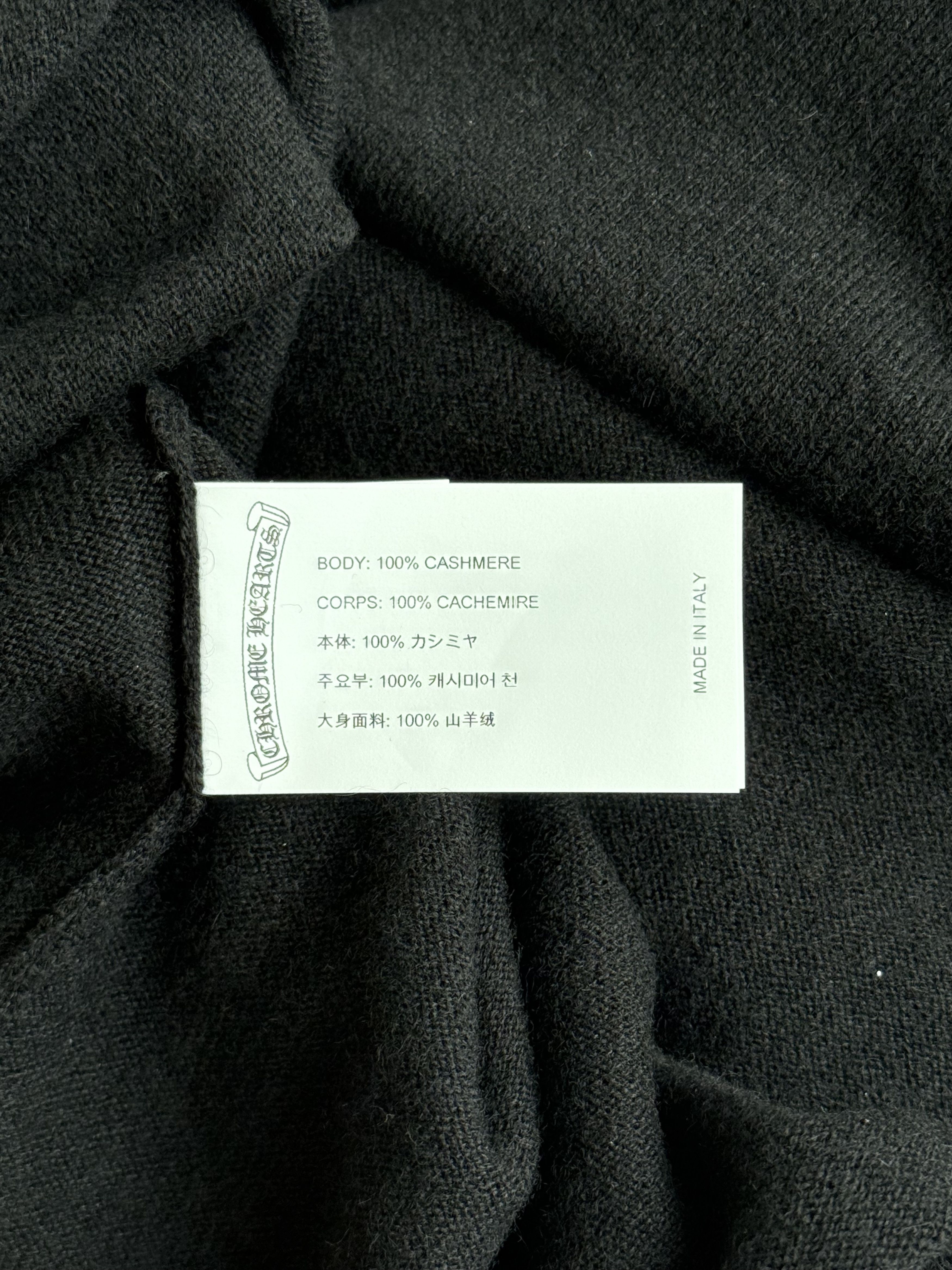 Chrome Hearts Chrome Hearts Black Dagger Rhinestone Cashmere Women's Vest Size L / US 10 / IT 46 - 4 Thumbnail